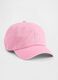 Pink pure cotton baseball cap with logo_0