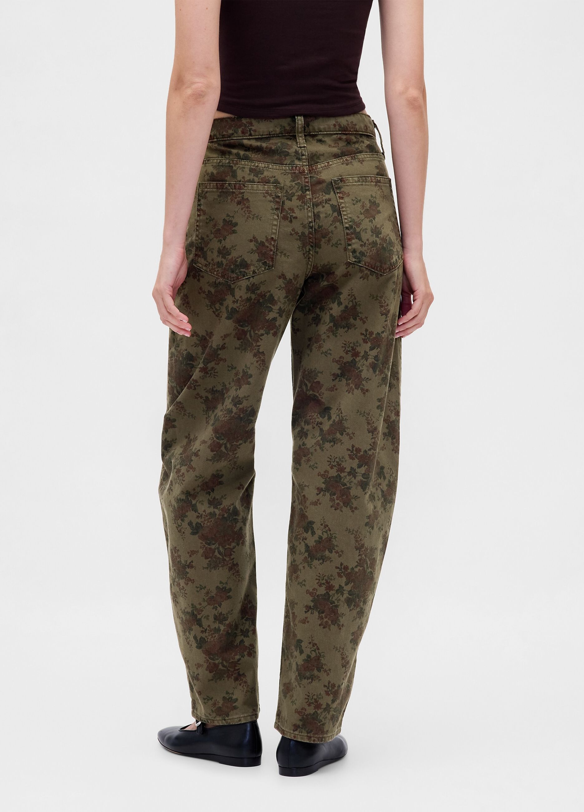 Pantaloni in cotone con stampa