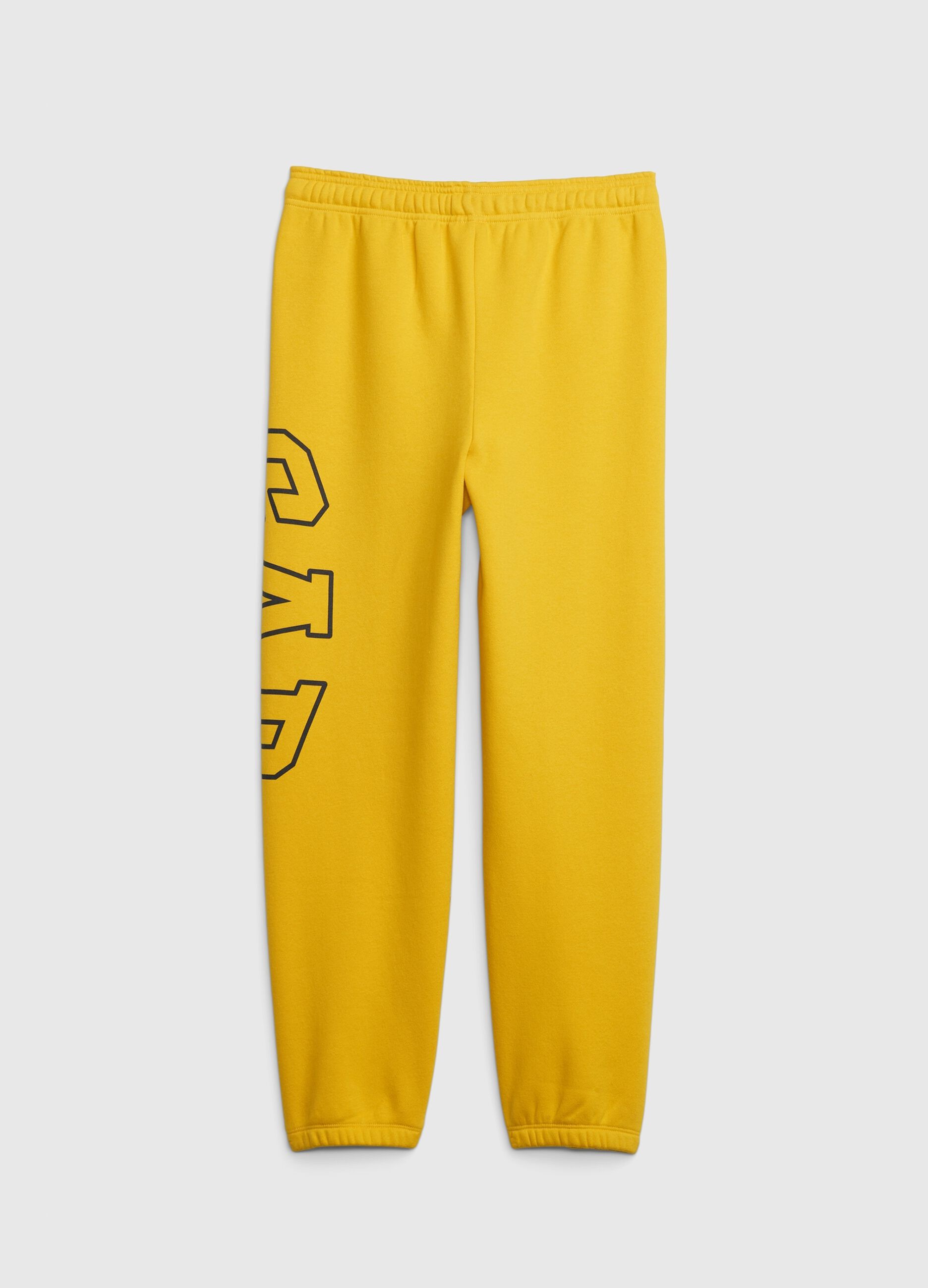 Joggers with drawstring and logo print_1