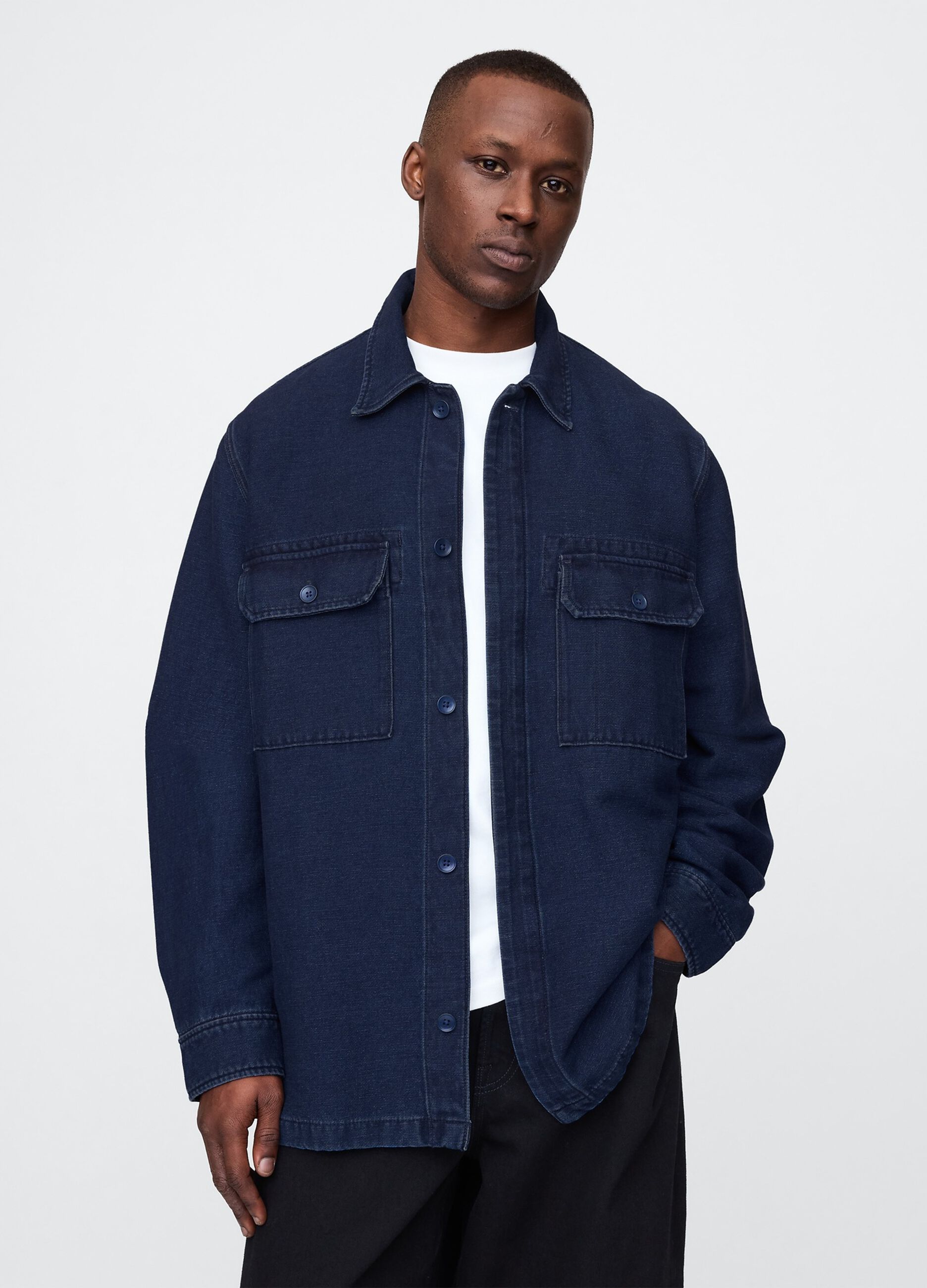 Shacket oversize in denim