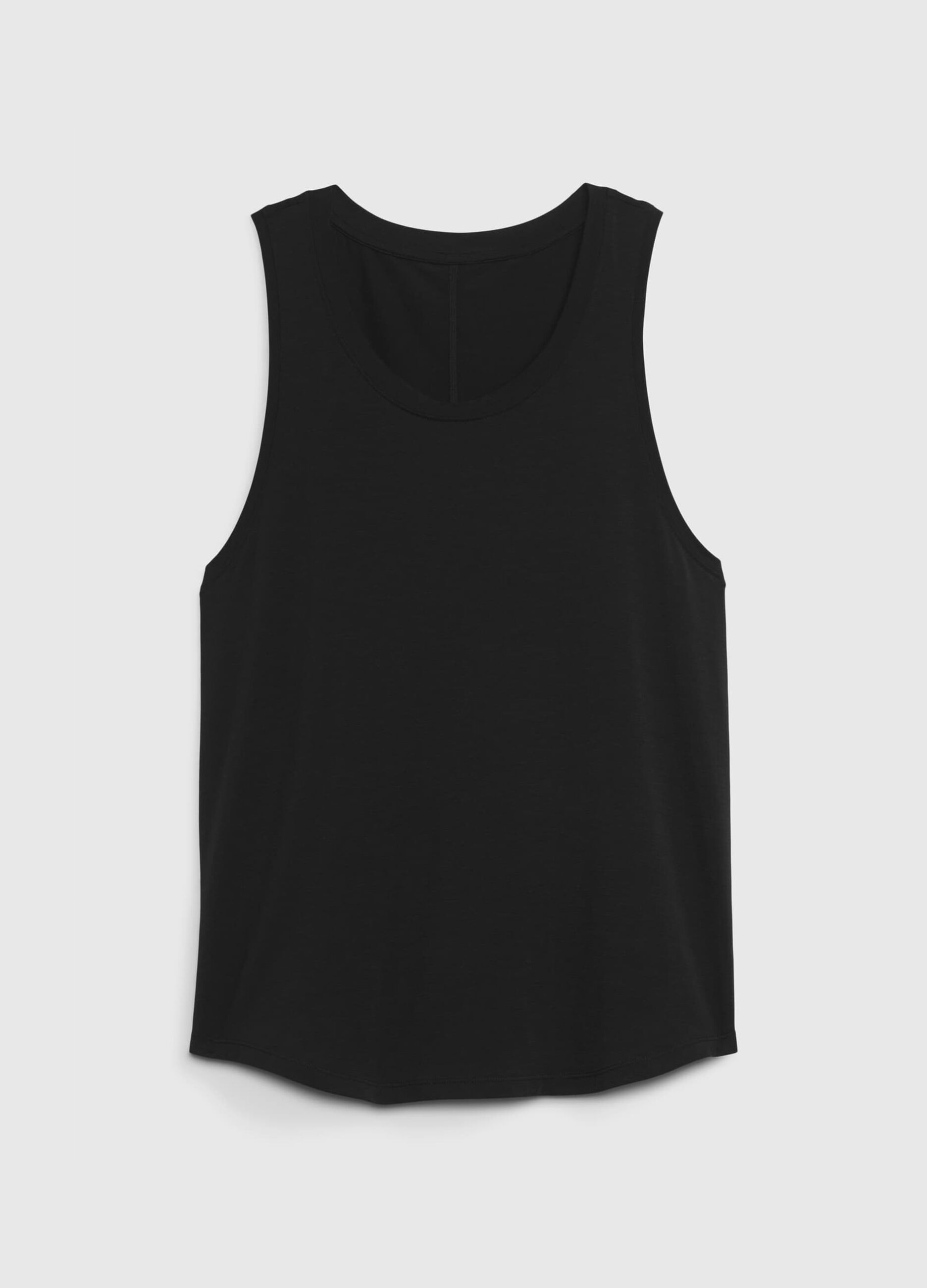 Stretch tank top with round neck_5
