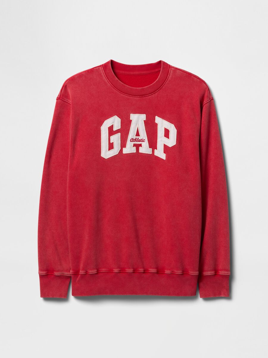 Felpa rossa con logo Gap Donna_4