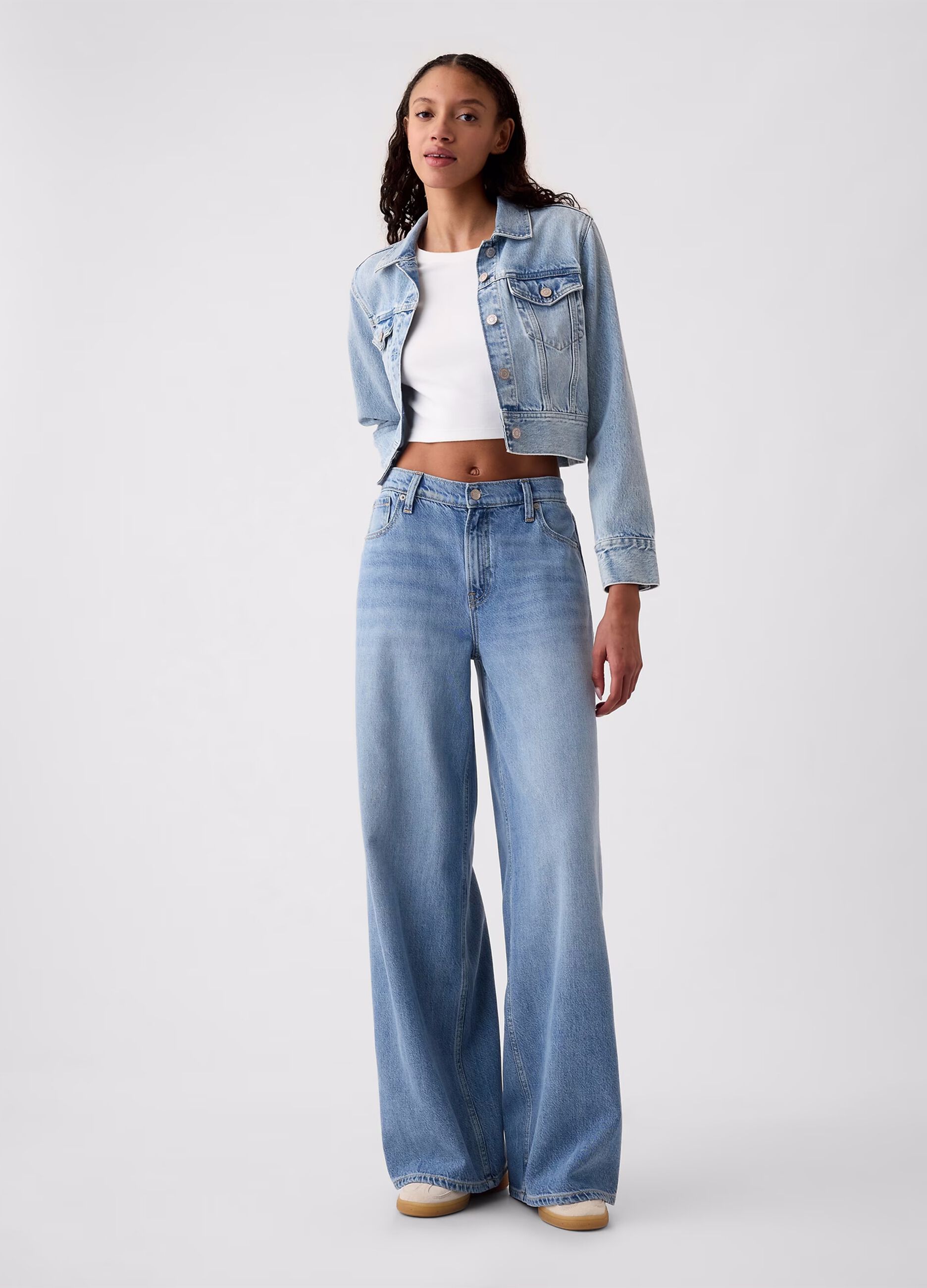 Jeans baggy fit vita media