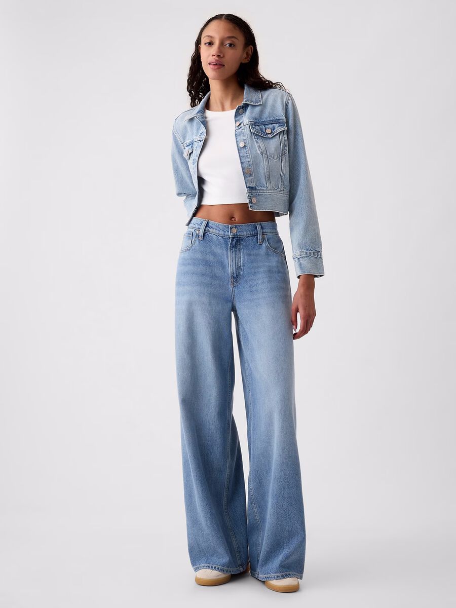 Regular-rise baggy-fit jeans Woman_0