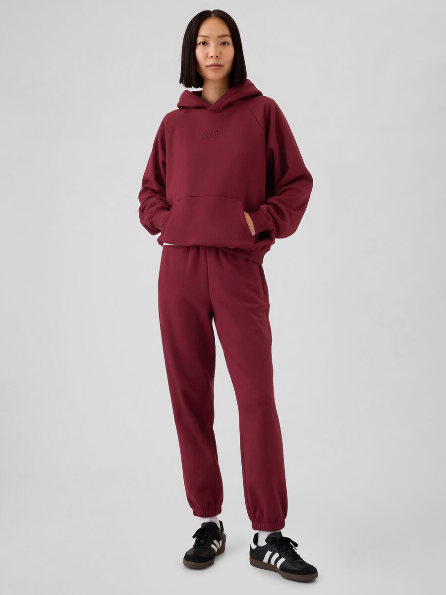 Felpa con cappuccio maniche raglan Donna_1