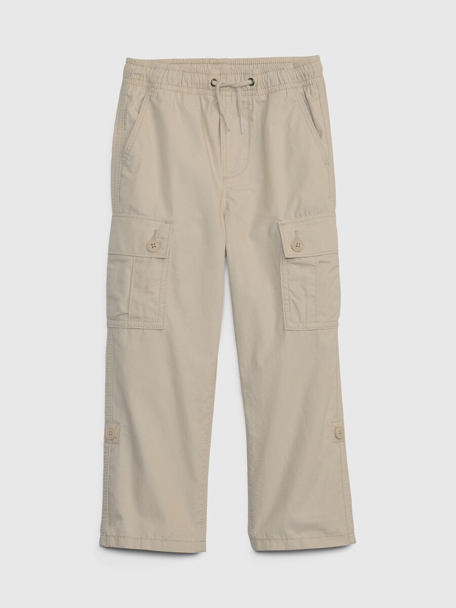 Cargo joggers in cotton with drawstring Toddler Boy_0