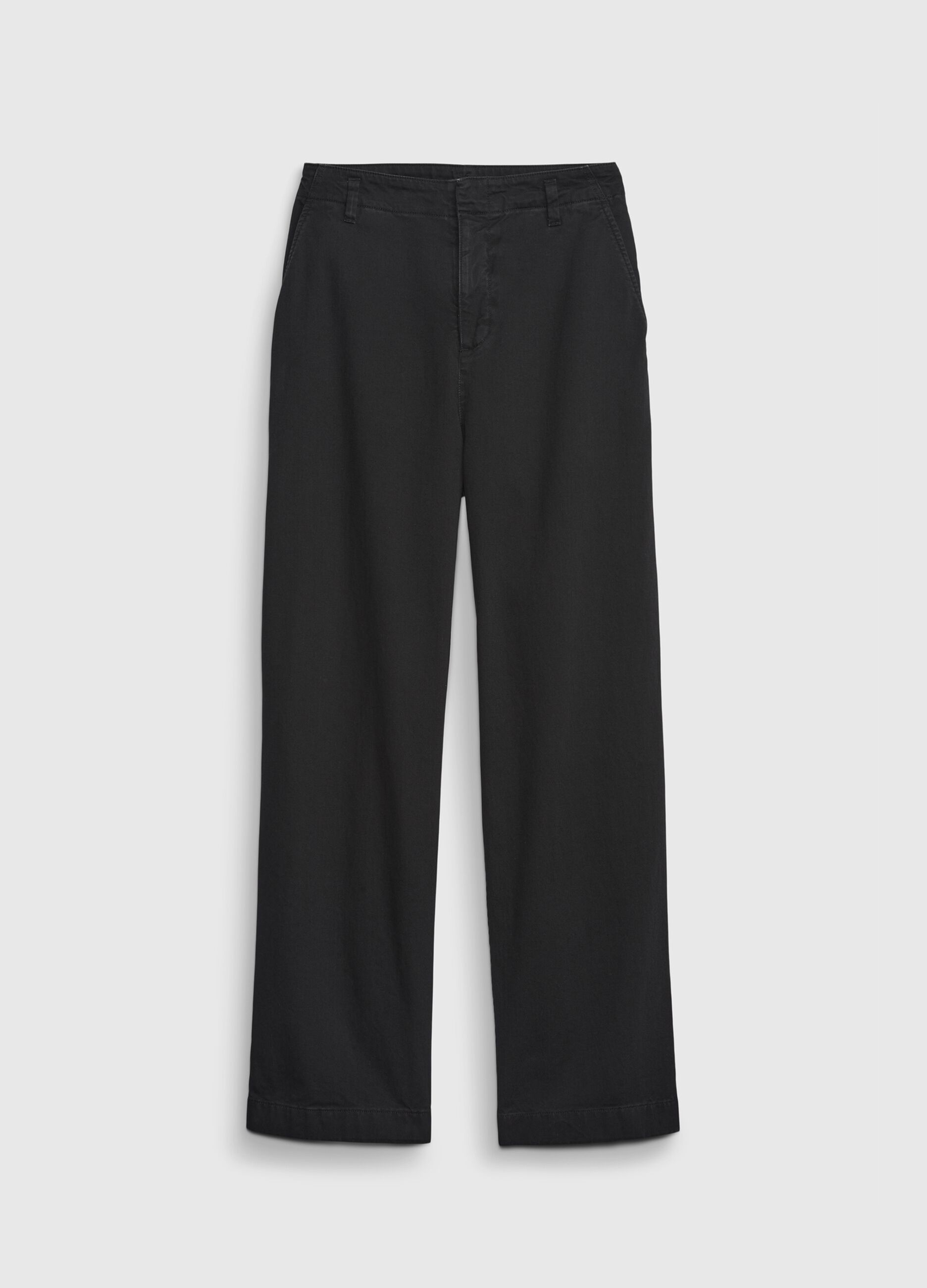 Pantaloni loose fit con vita media_5