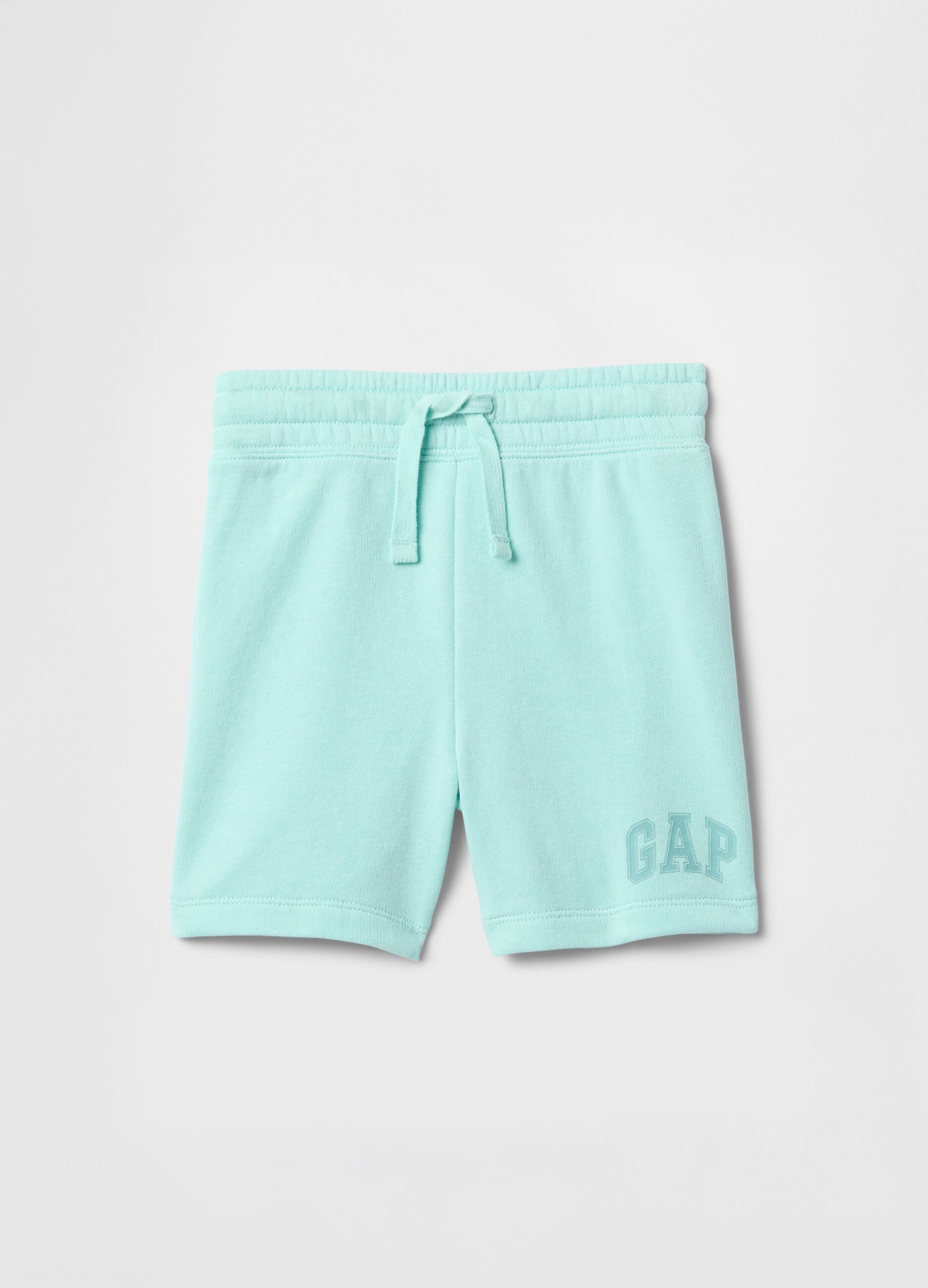 Shorts azzurri in misto cotone per bambino