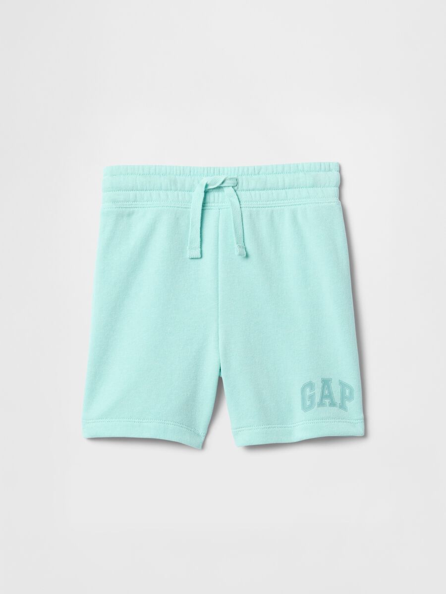 Blue Cotton Blend Shorts for Boys Baby Boy_0