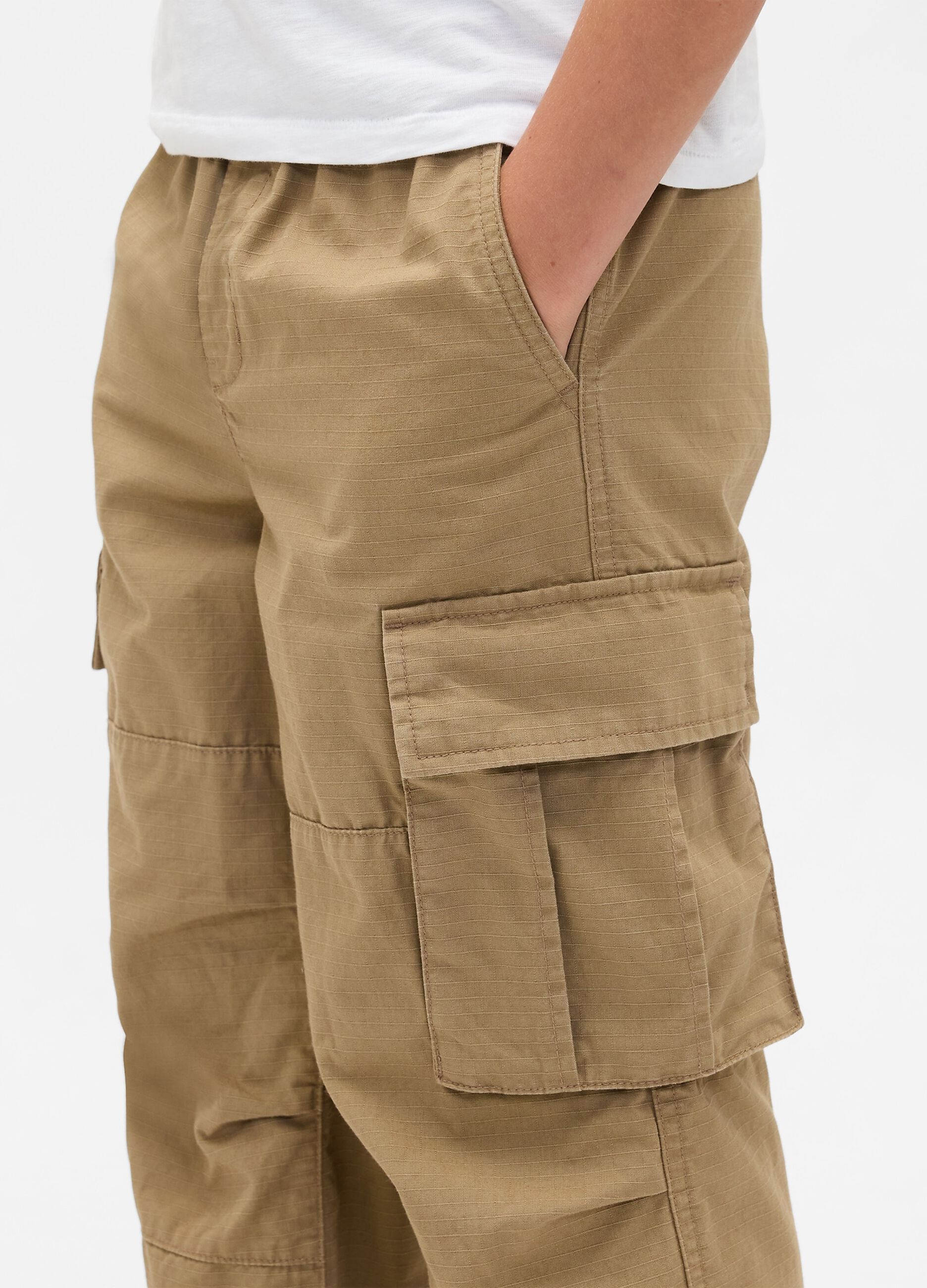 Beige Cargo Trousers_3