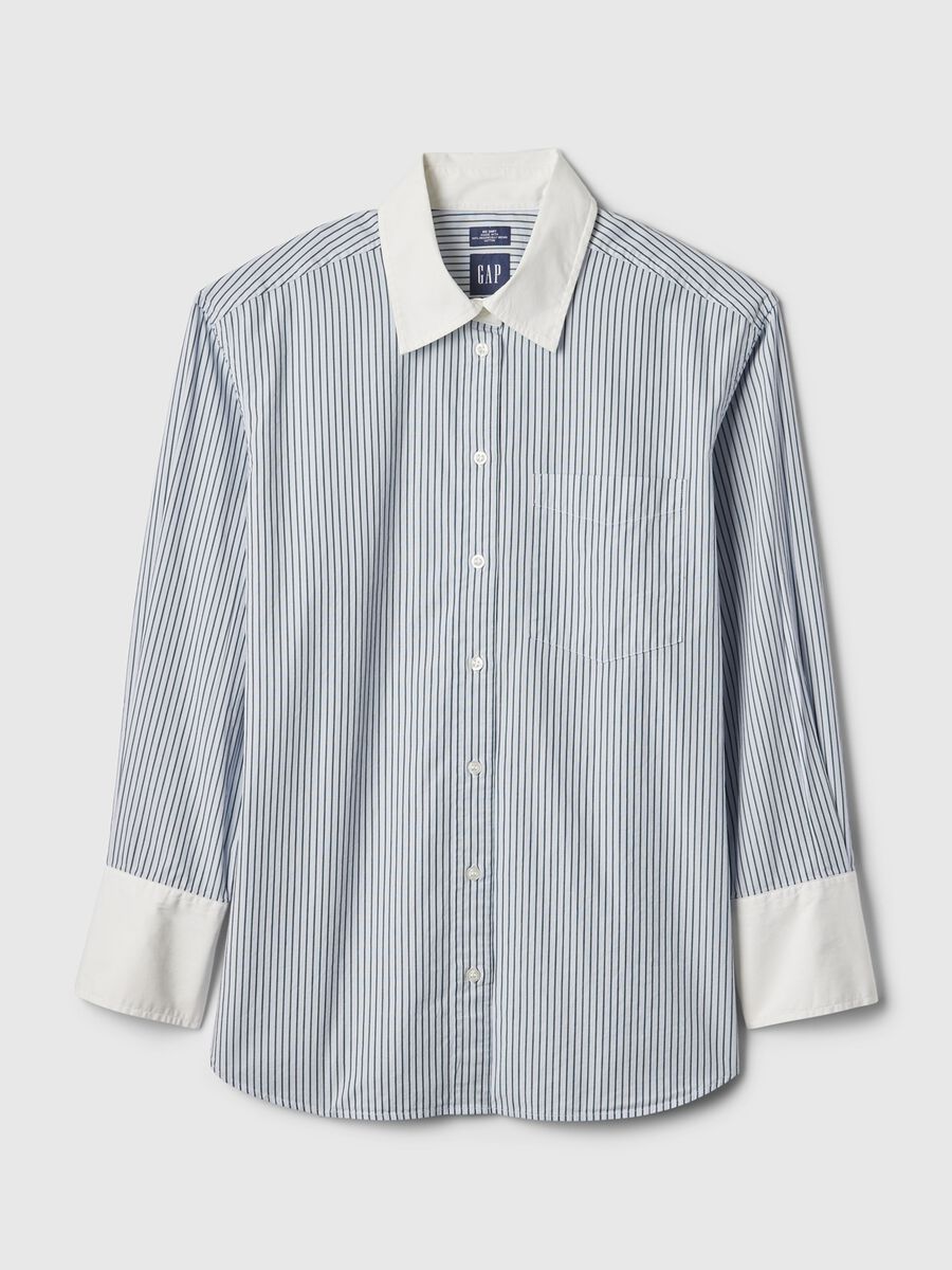 Camicia oversize a righe Donna_4