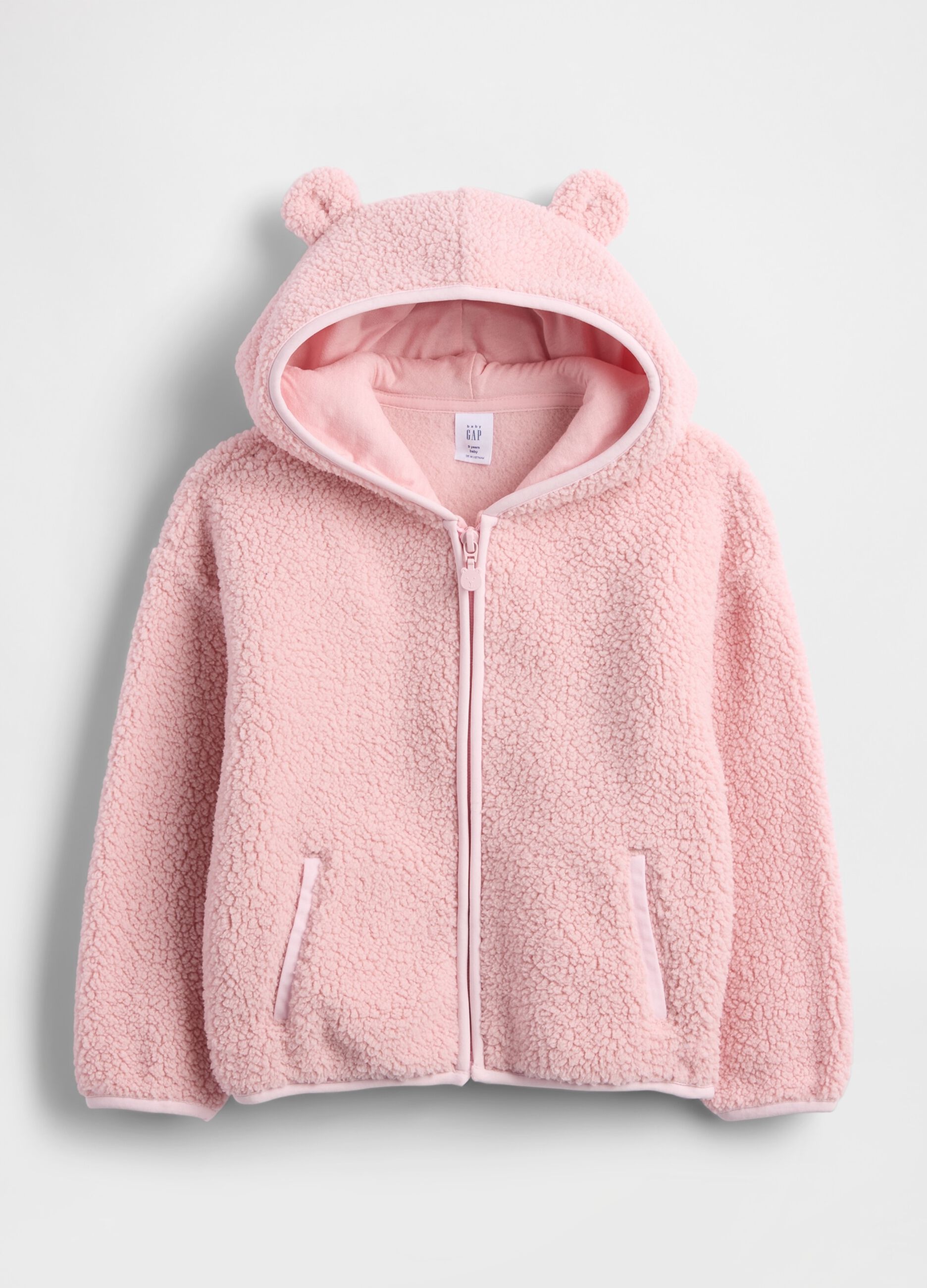 Pink Hoodie with Zip
