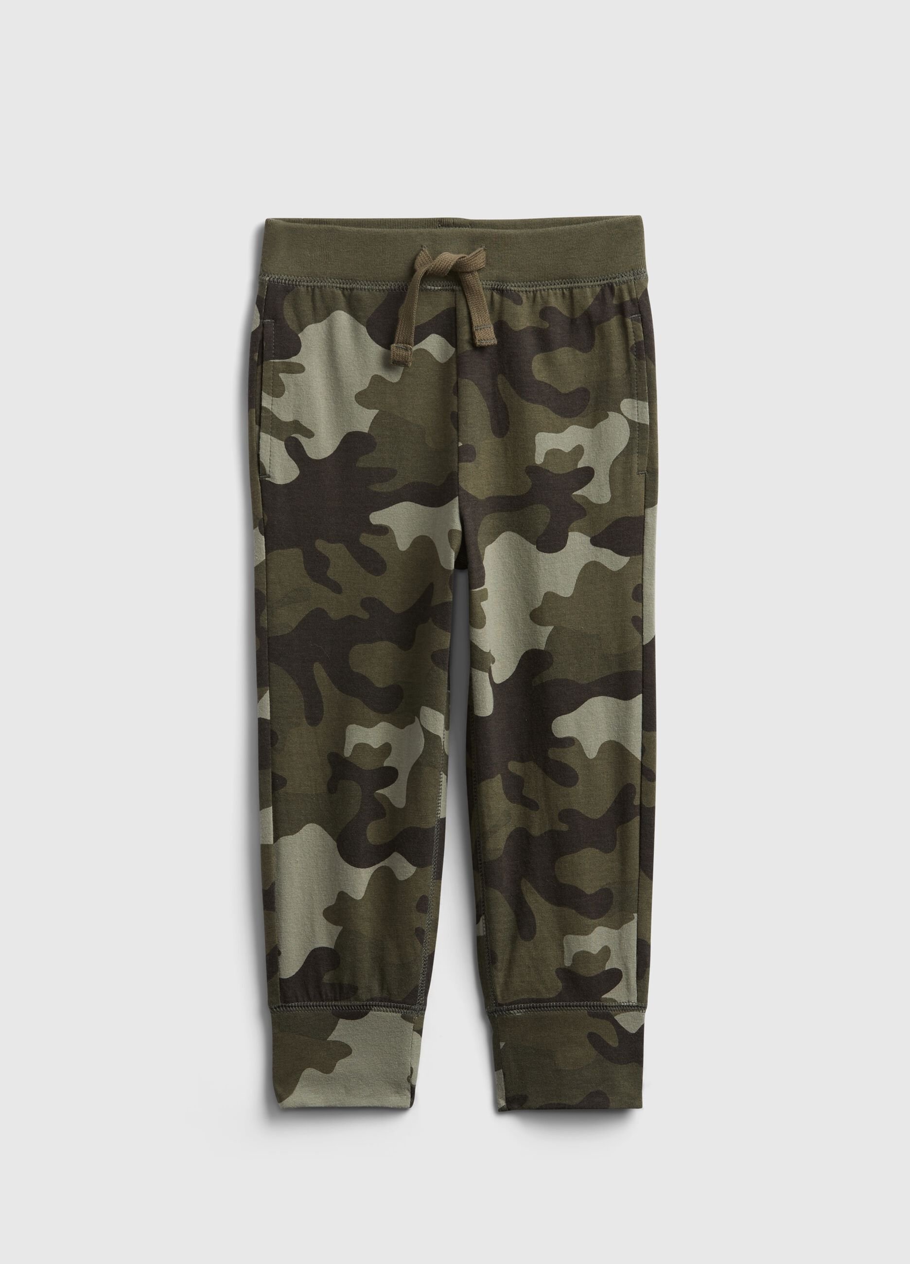 Camouflage plush joggers