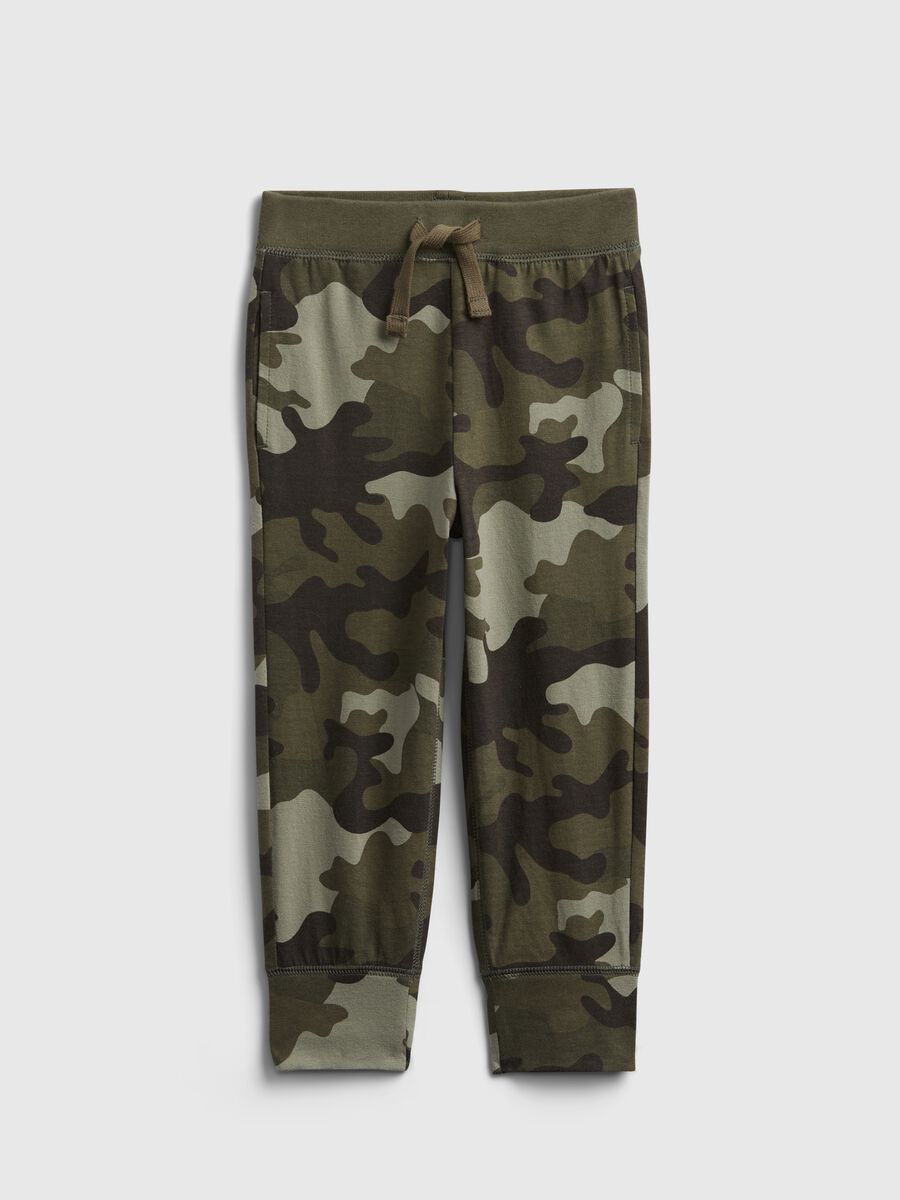 Camouflage plush joggers Newborn Boy_0