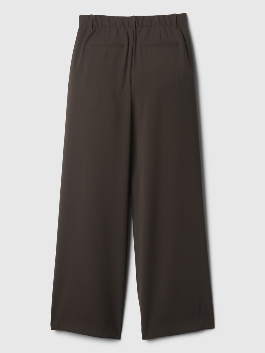 Pantalone a gamba larga con pinces Donna_10