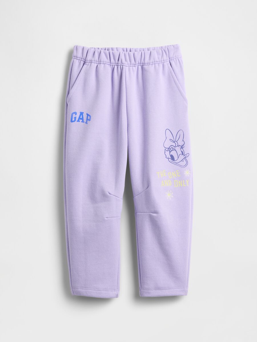 Pantaloni viola in puro cotone Bimba_0