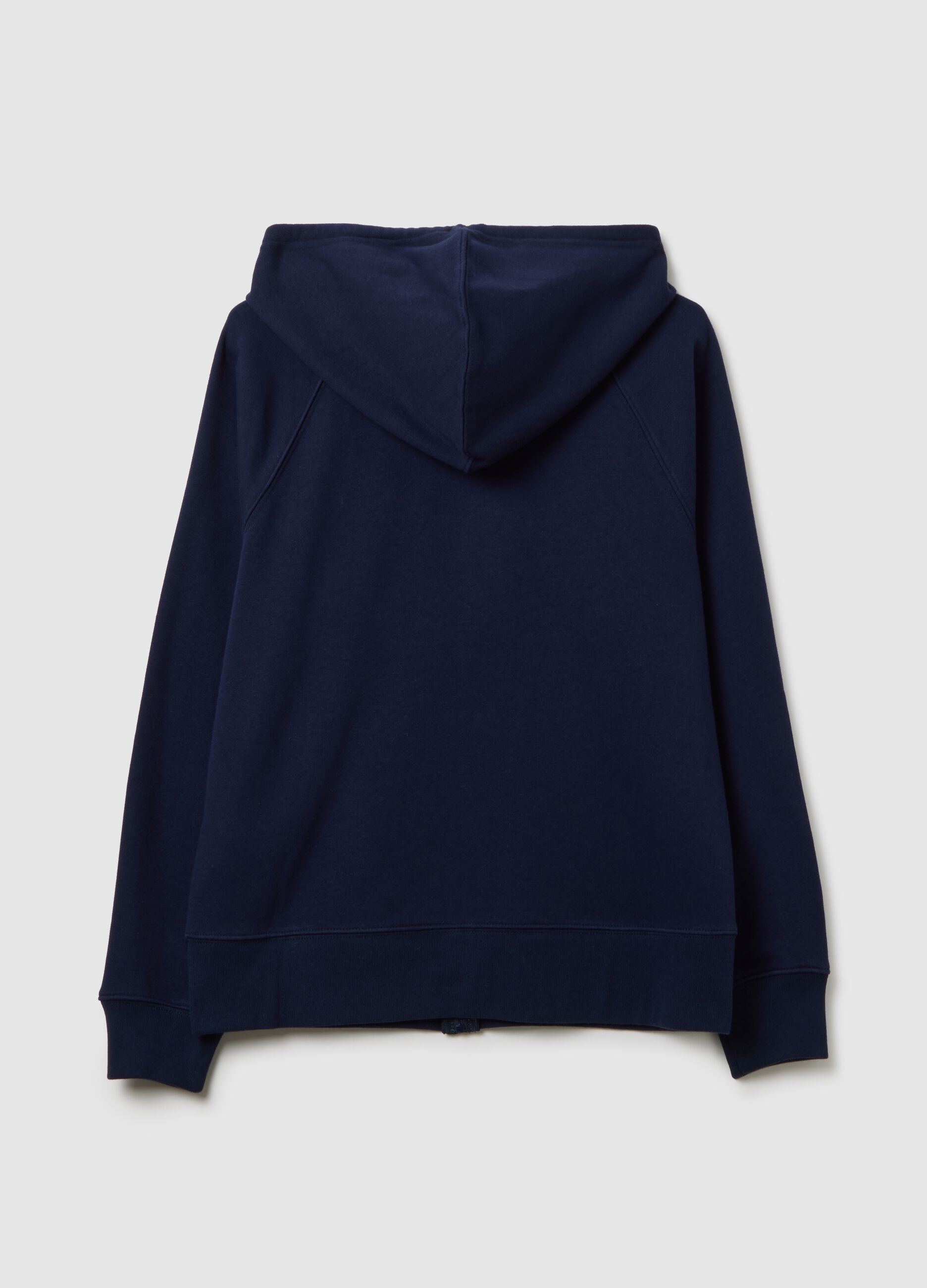 Full-zip sweatshirt with hood and logo embroidery_2