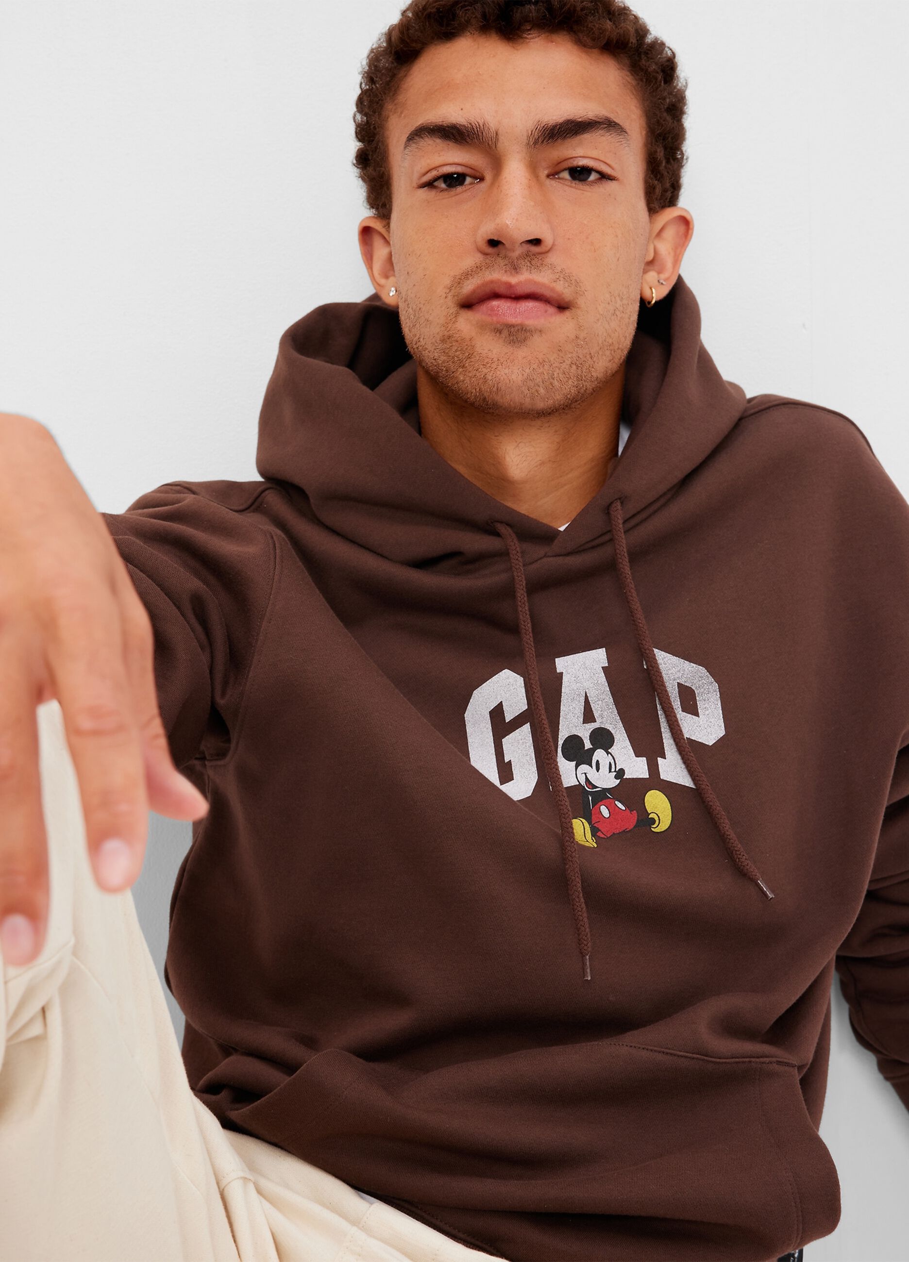 Oversize sweatshirt with Mickey Mouse print