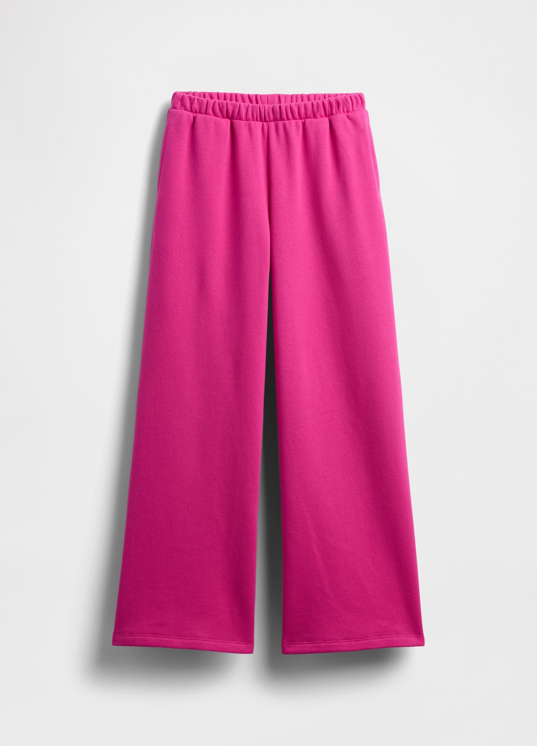 Pantaloni rosa per bambina in misto cotone e poliestere_3