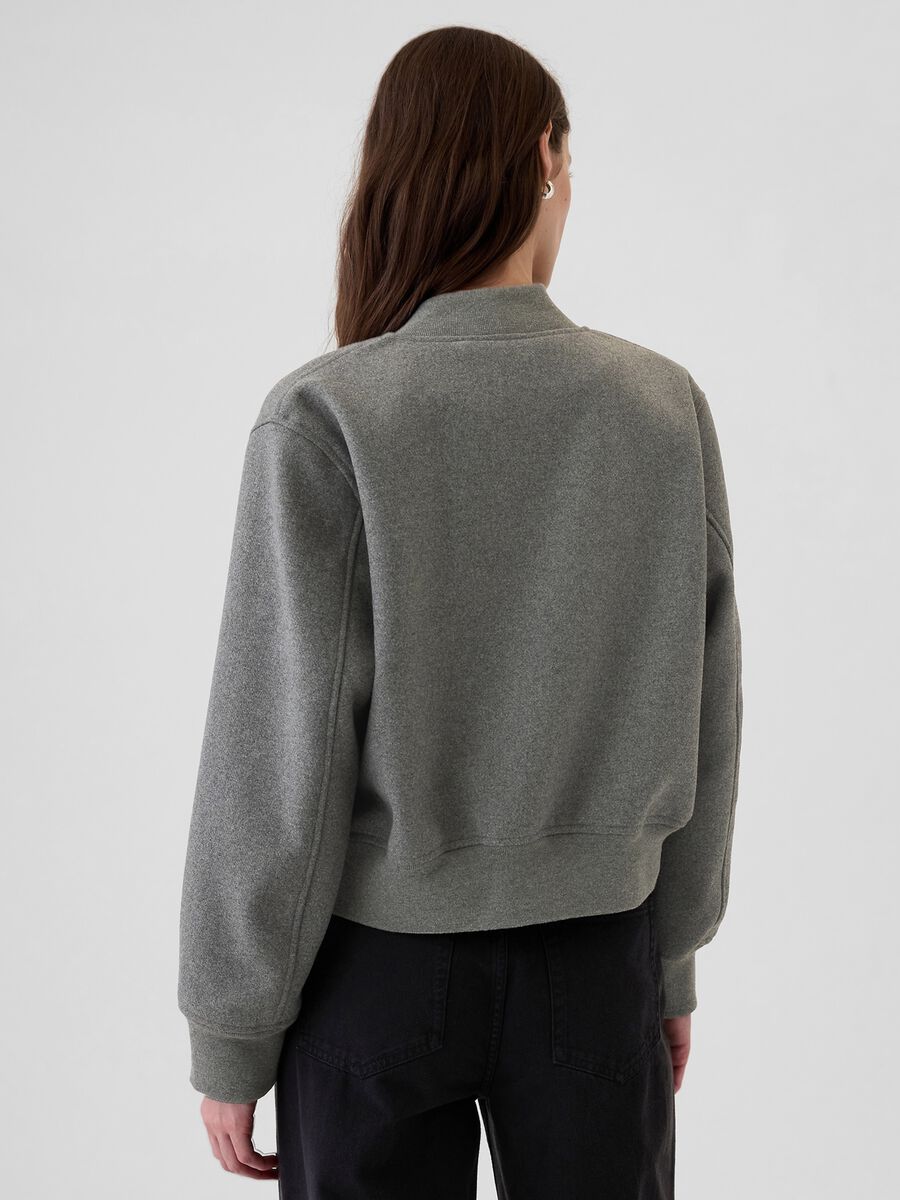 Bomber in misto lana mélange Donna_2