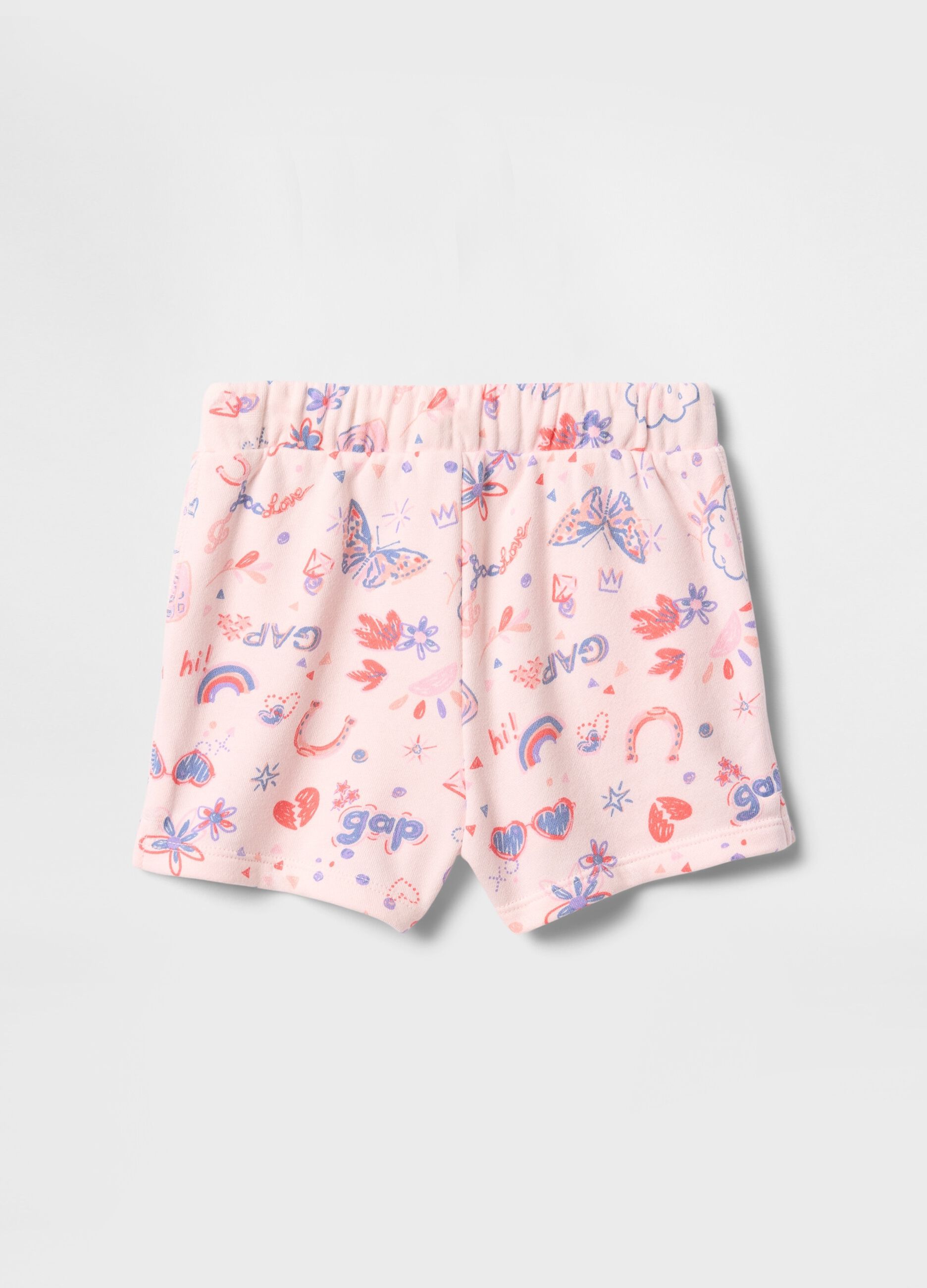 Shorts rosa con fantasia colorata GAP Kids_1