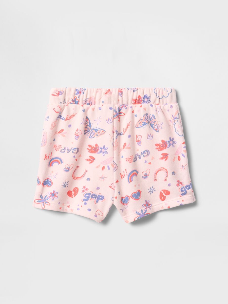 Pink shorts with colourful pattern GAP Kids Baby Girl_1