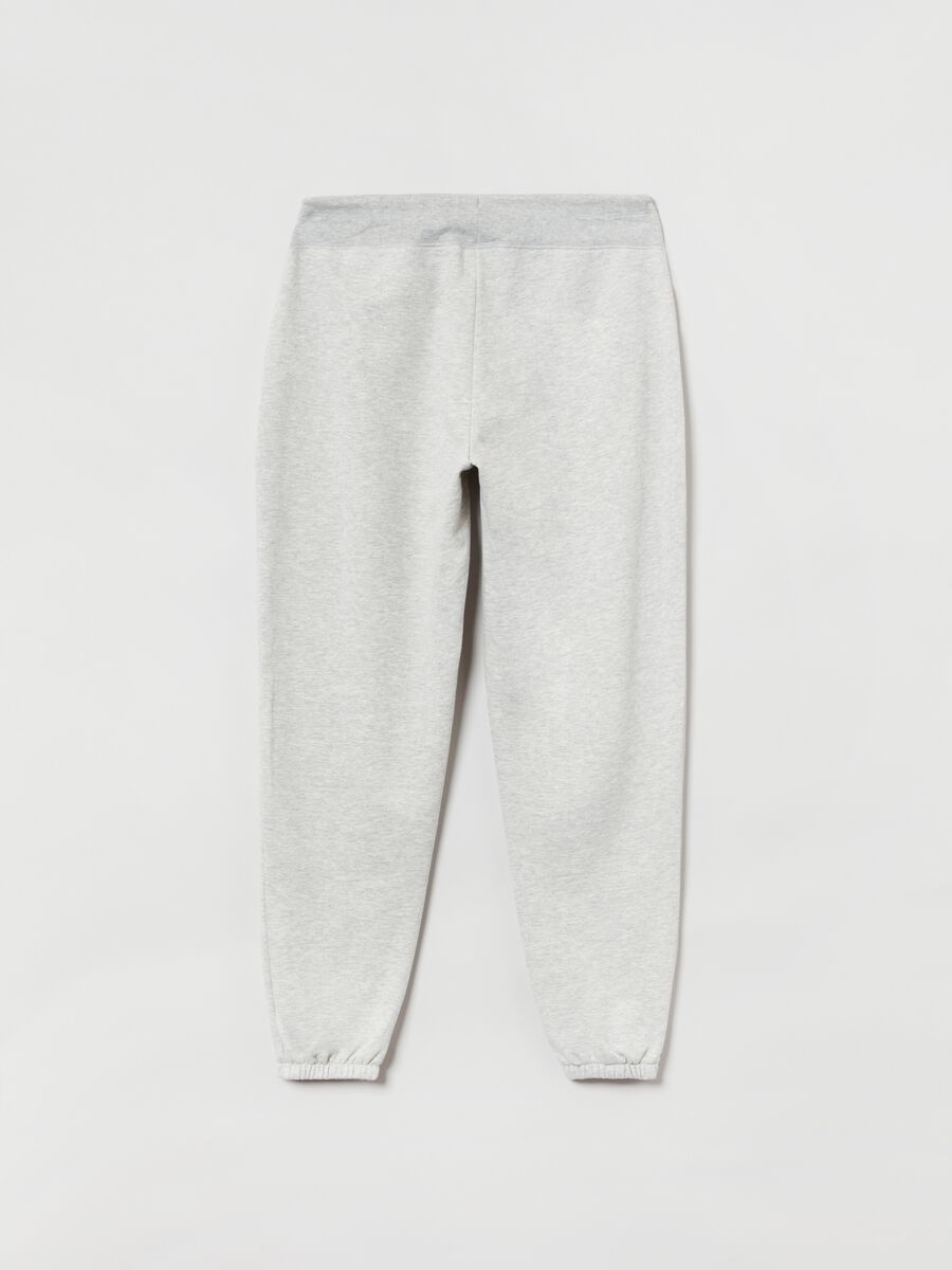 Fleece joggers with logo embroidery Woman_1