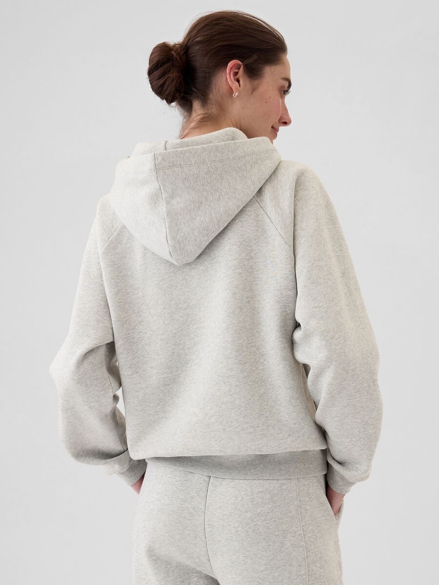 Felpa con cappuccio maniche raglan Donna_2