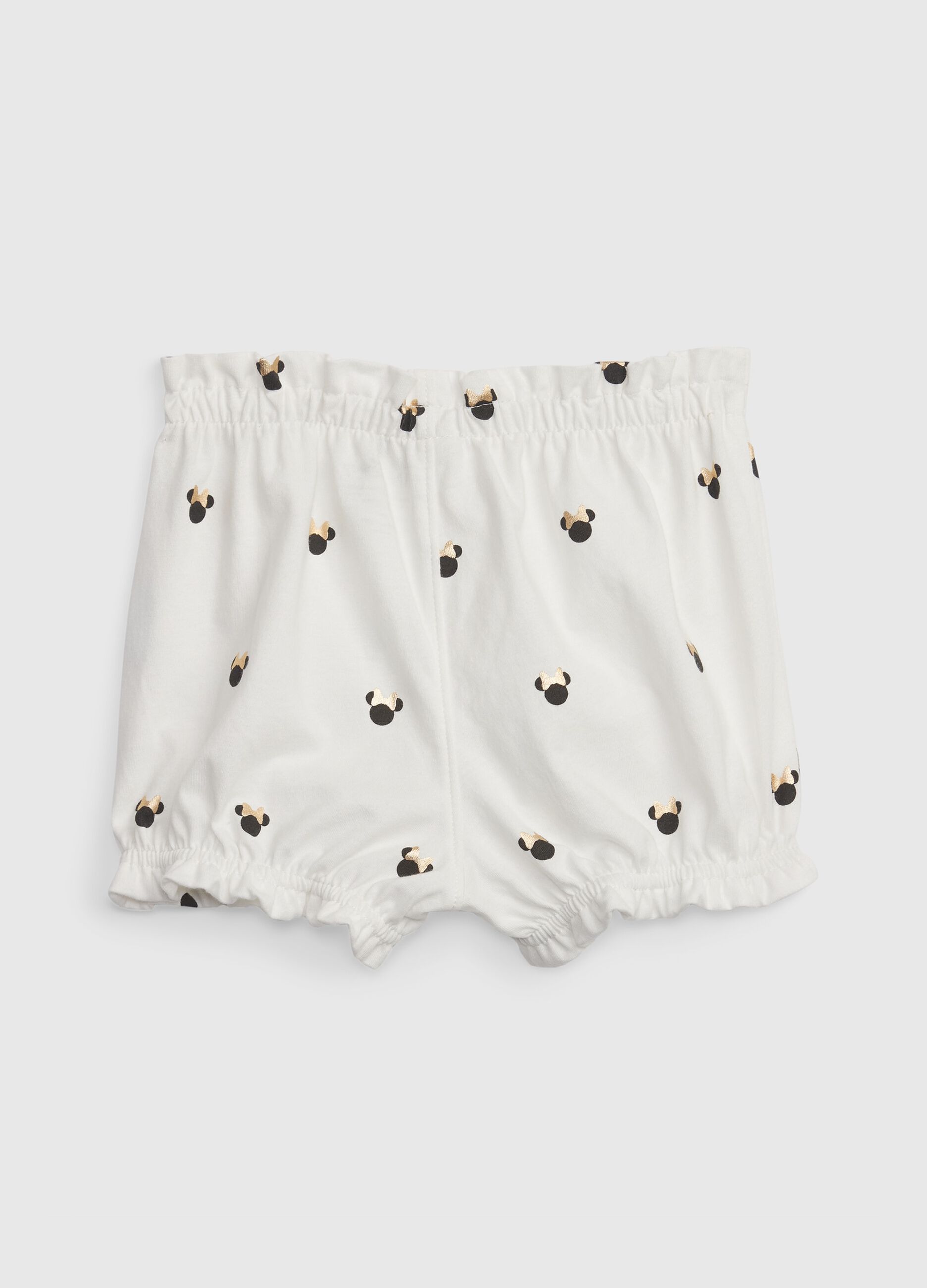 Organic cotton shorts with print and embroidery_1