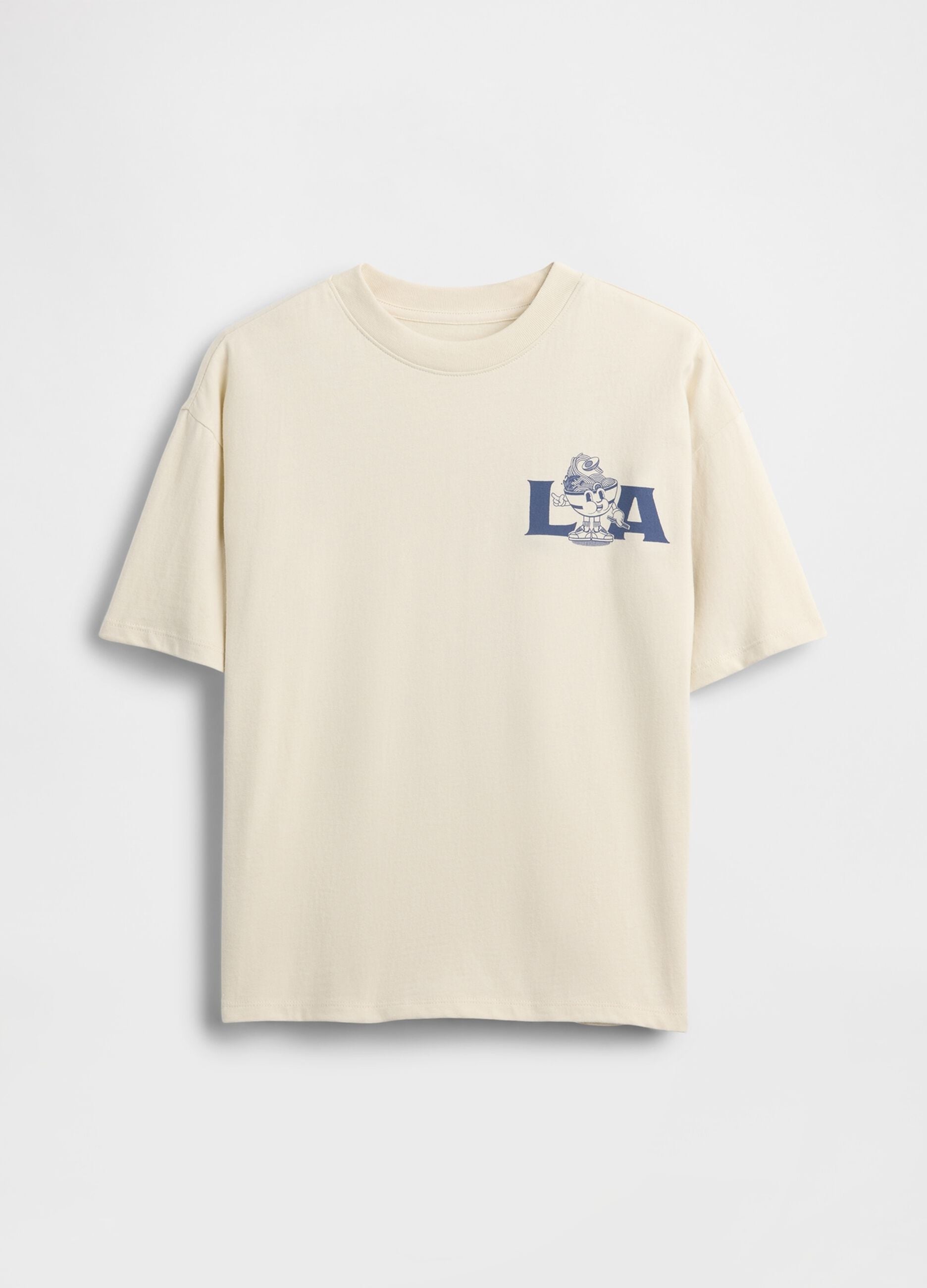 T-shirt in puro cotone a maniche corte