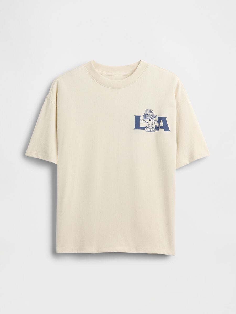 T-shirt in puro cotone a maniche corte Bambino_0