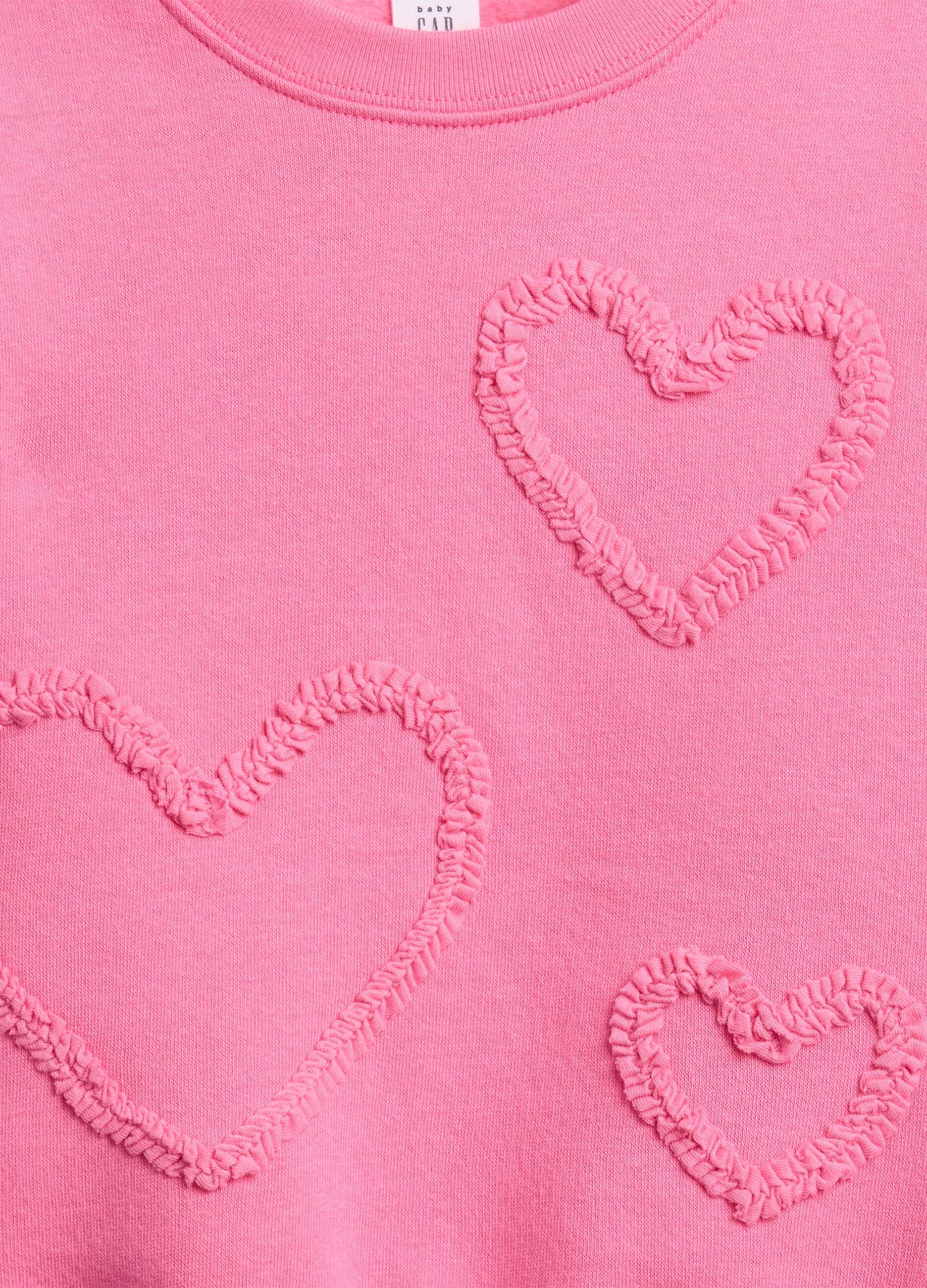 Felpa rosa in misto cotone_2