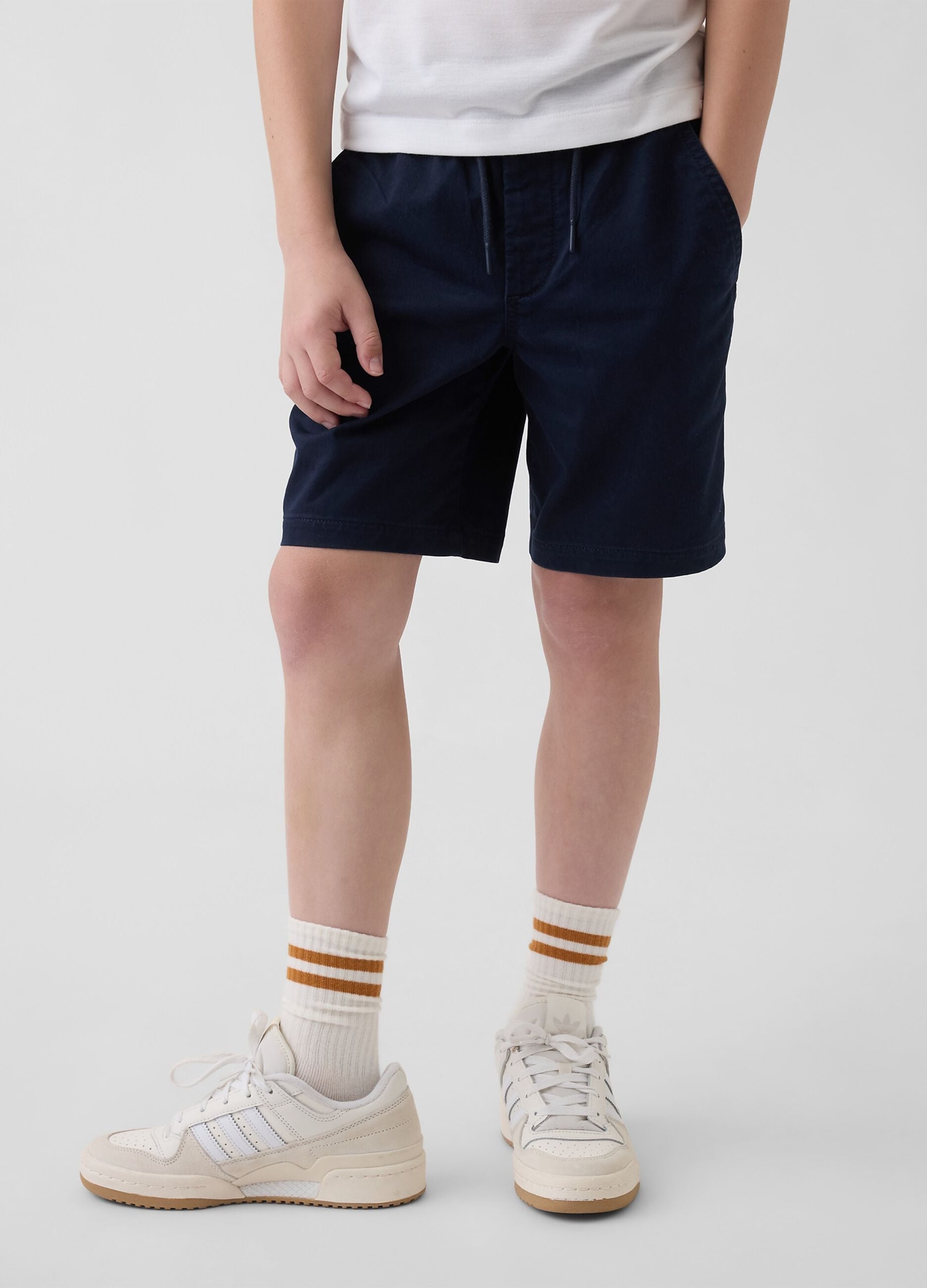 Shorts in cotone elasticizzato