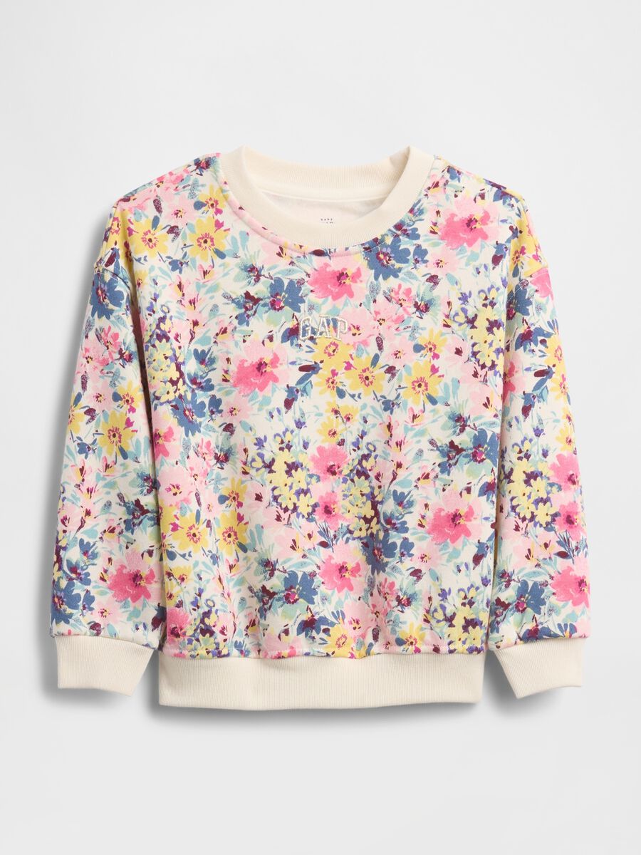 Felpa multicolor a girocollo per bambina Bambina_0