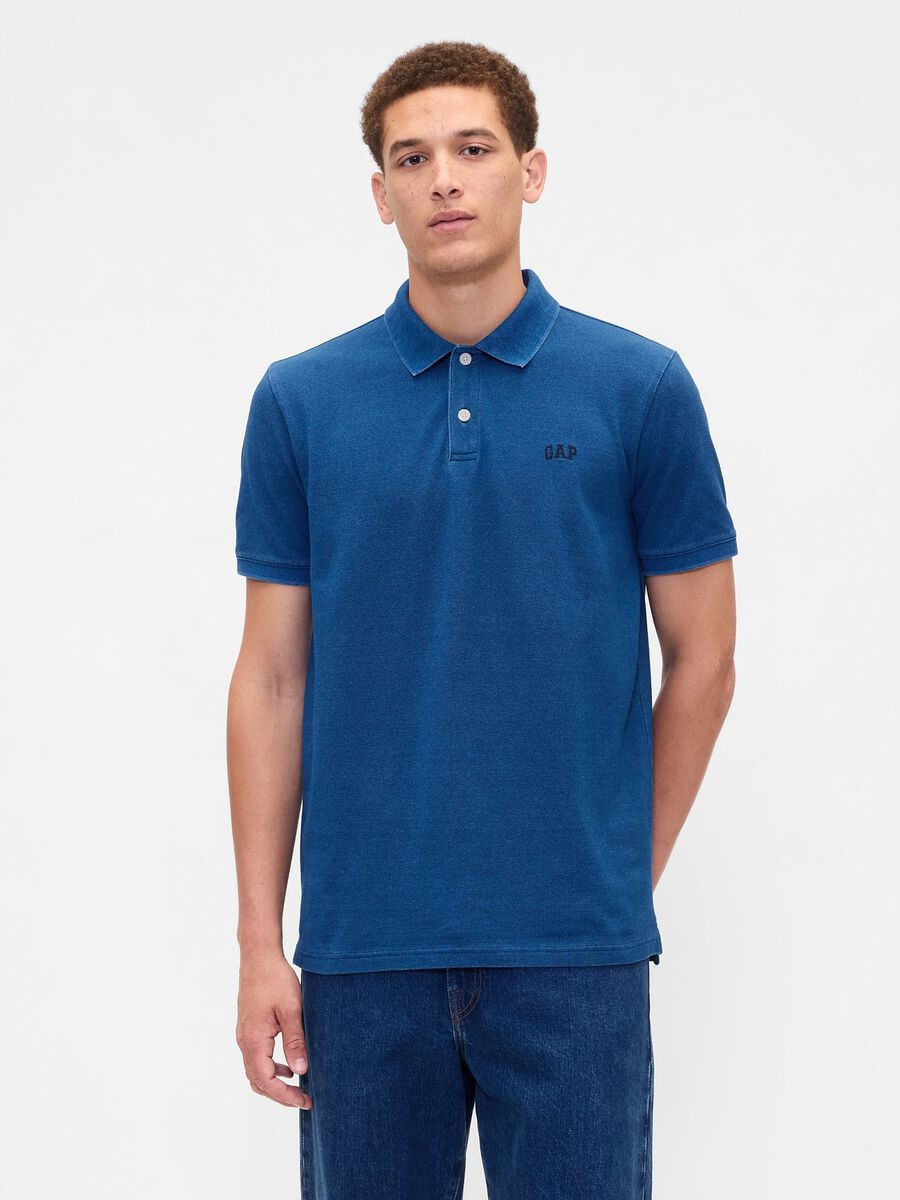 Polo elasticizzata a maniche corte Uomo_0