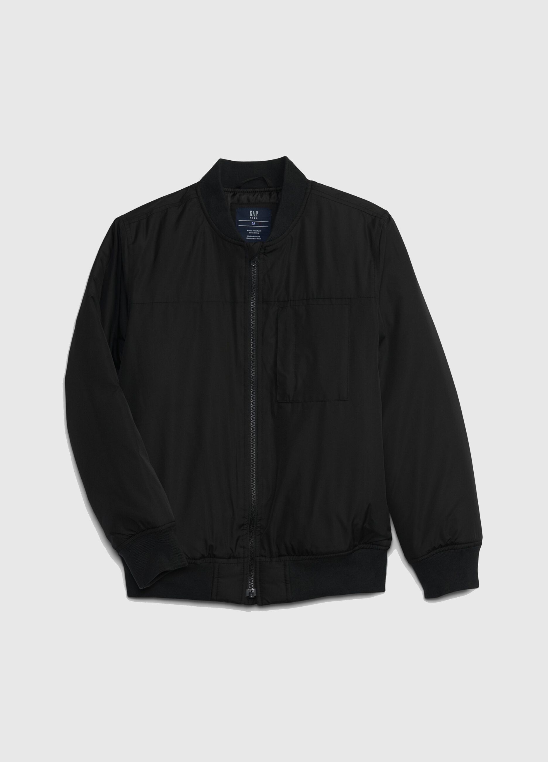 Full-zip, solid colour, bomber jacket_1