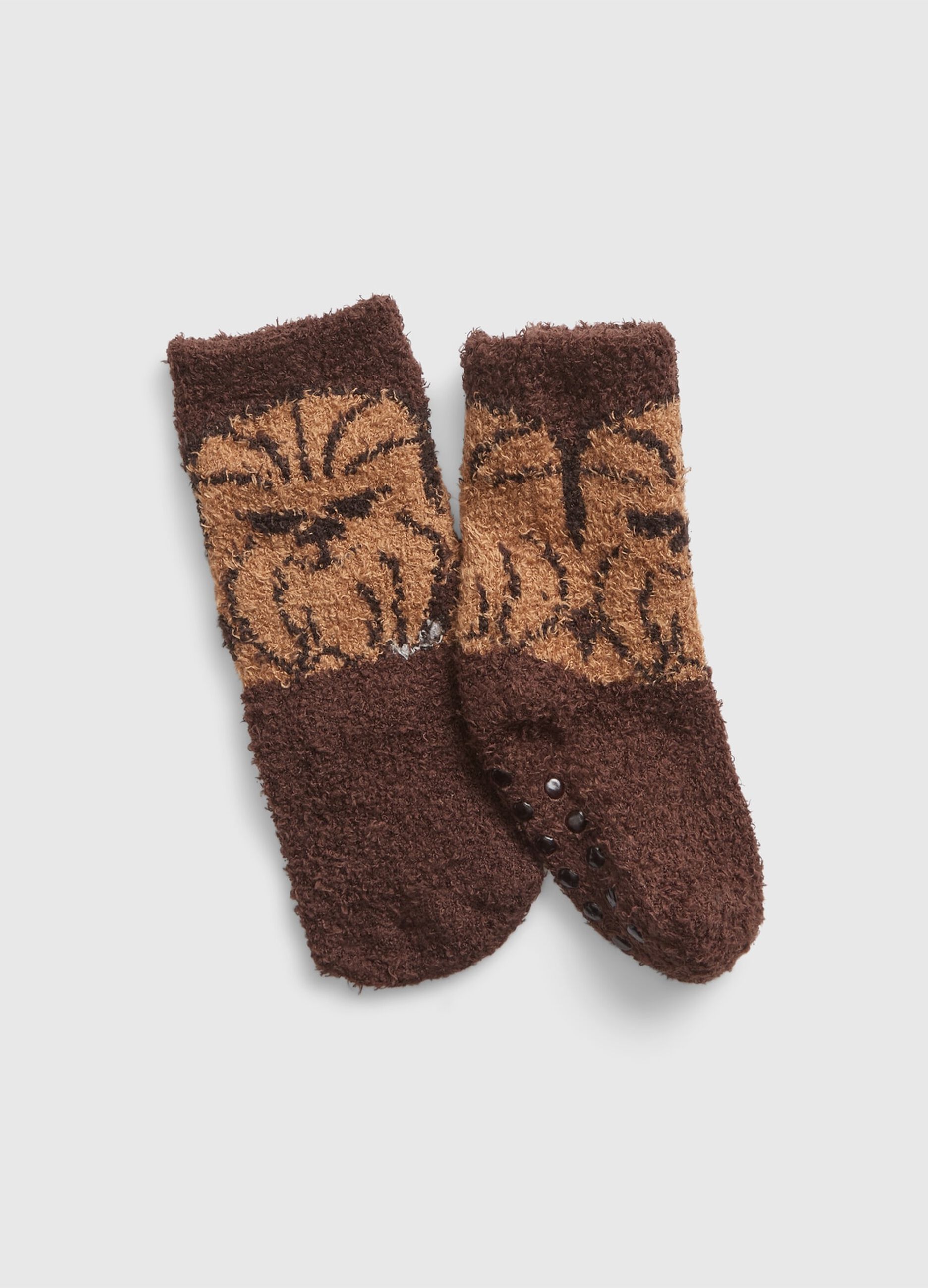 Slipper socks with Star Wars Chewbacca design