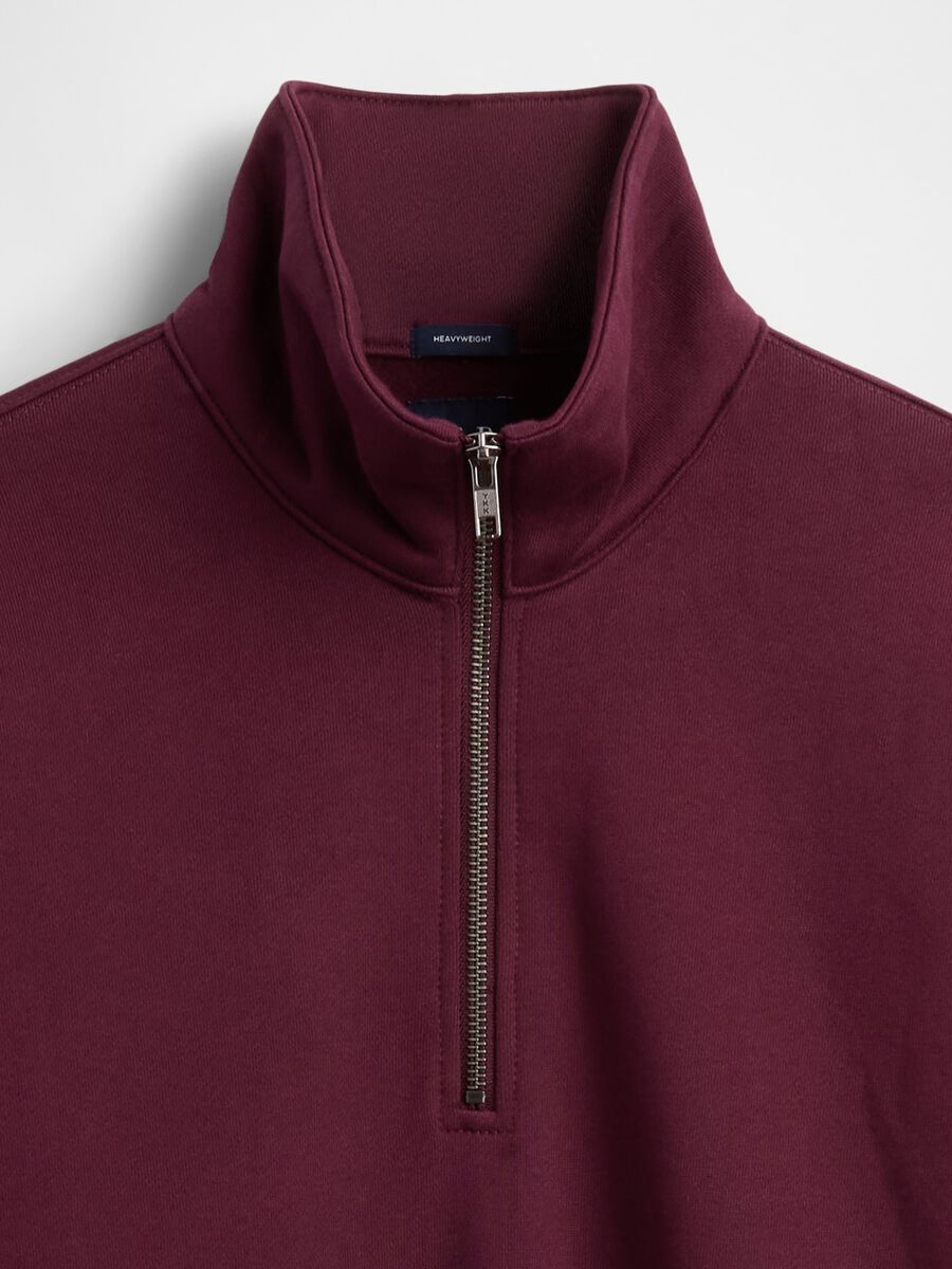 Purple Half-Zip Sweatshirt Man_4