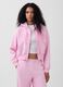 Felpa con logo GAP, cappuccio e zip in misto cotone_0