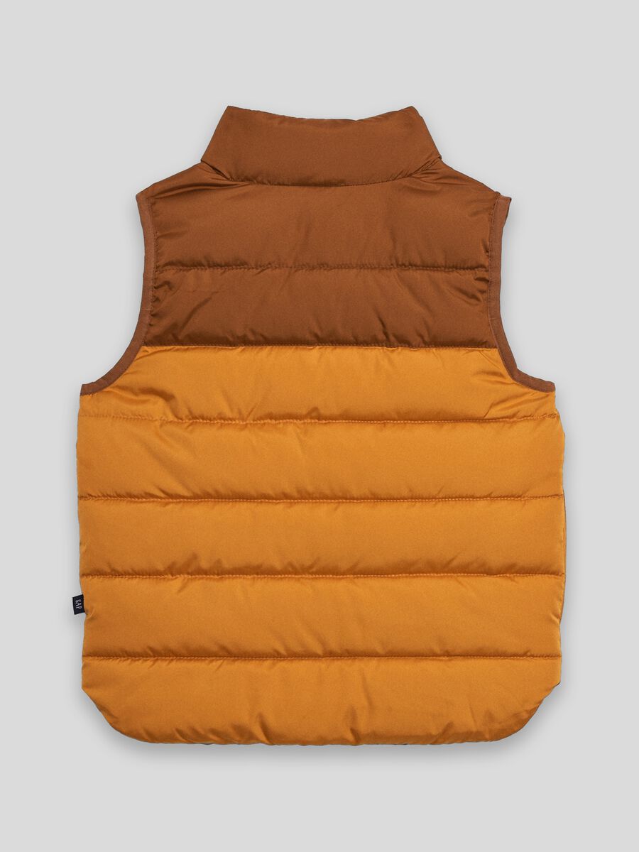 Quilted two-tone gilet Baby Boy_1