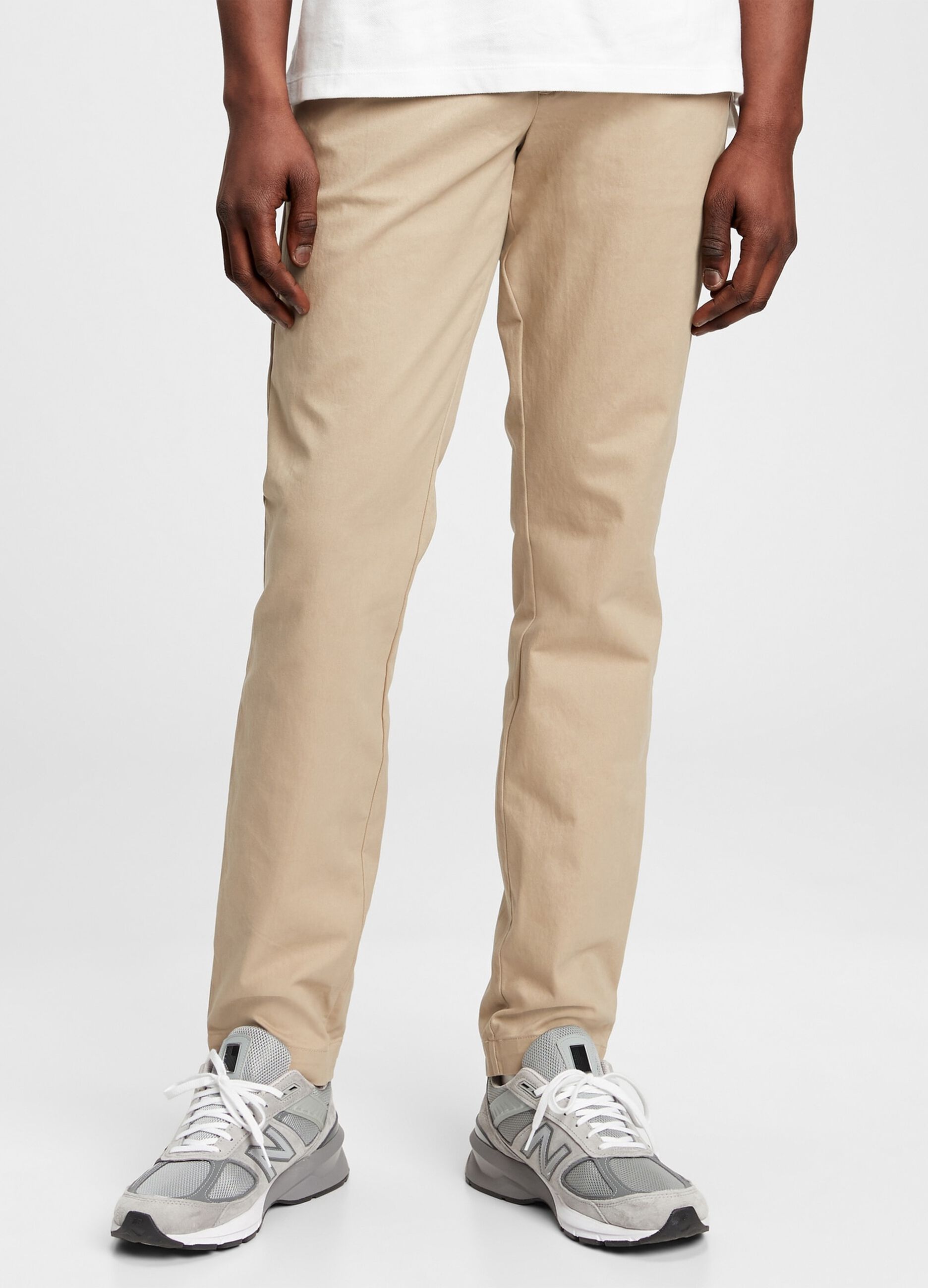 Skinny-fit chino trousers in stretch cotton