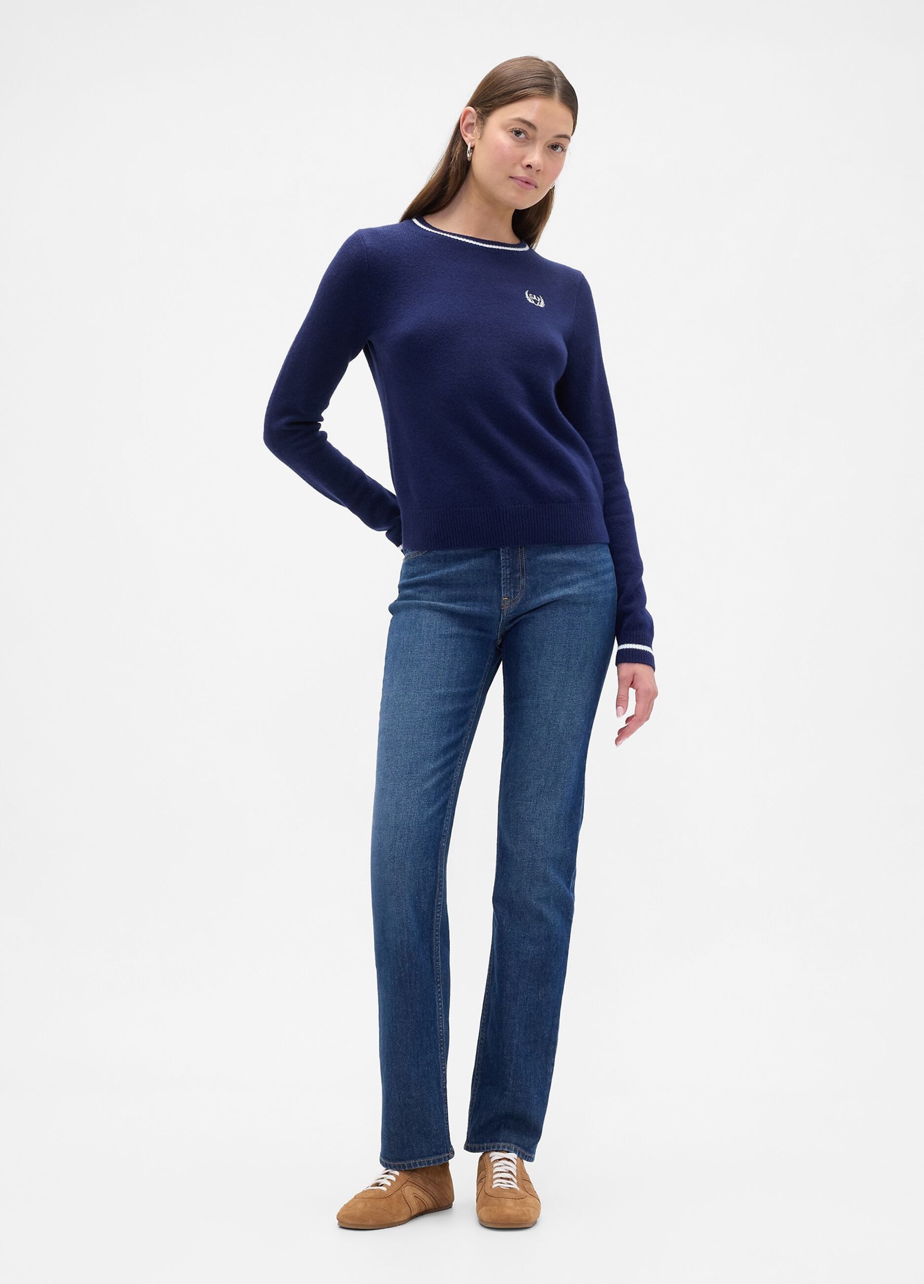 Blue Cotton Blend Jumper_2