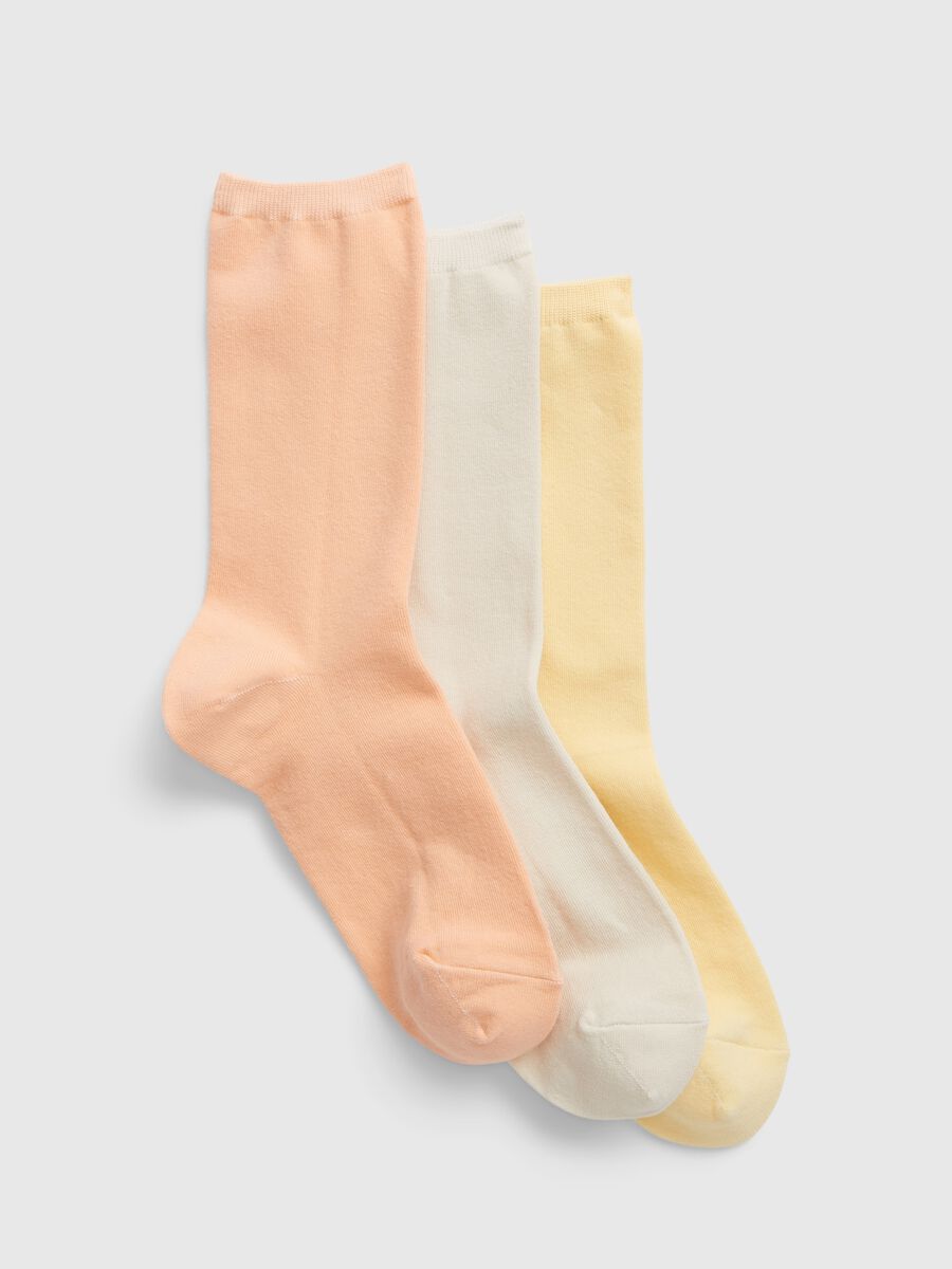 Three-pair pack of short stretch socks Woman_0