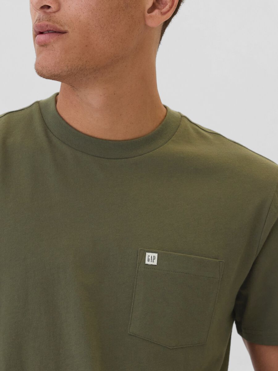 T-shirt in cotone con tasca Uomo_3