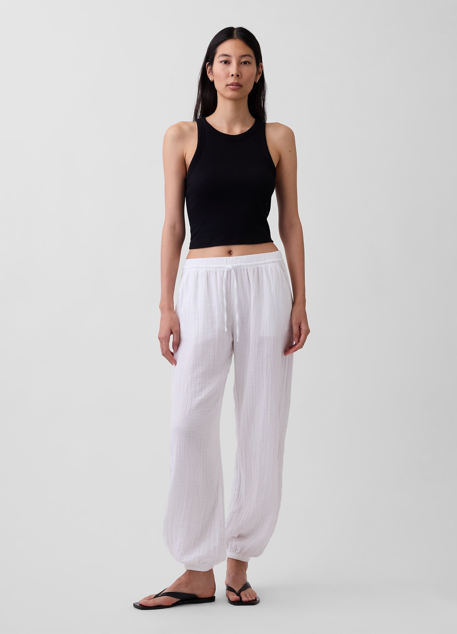 Pantaloni jogger in puro cotone