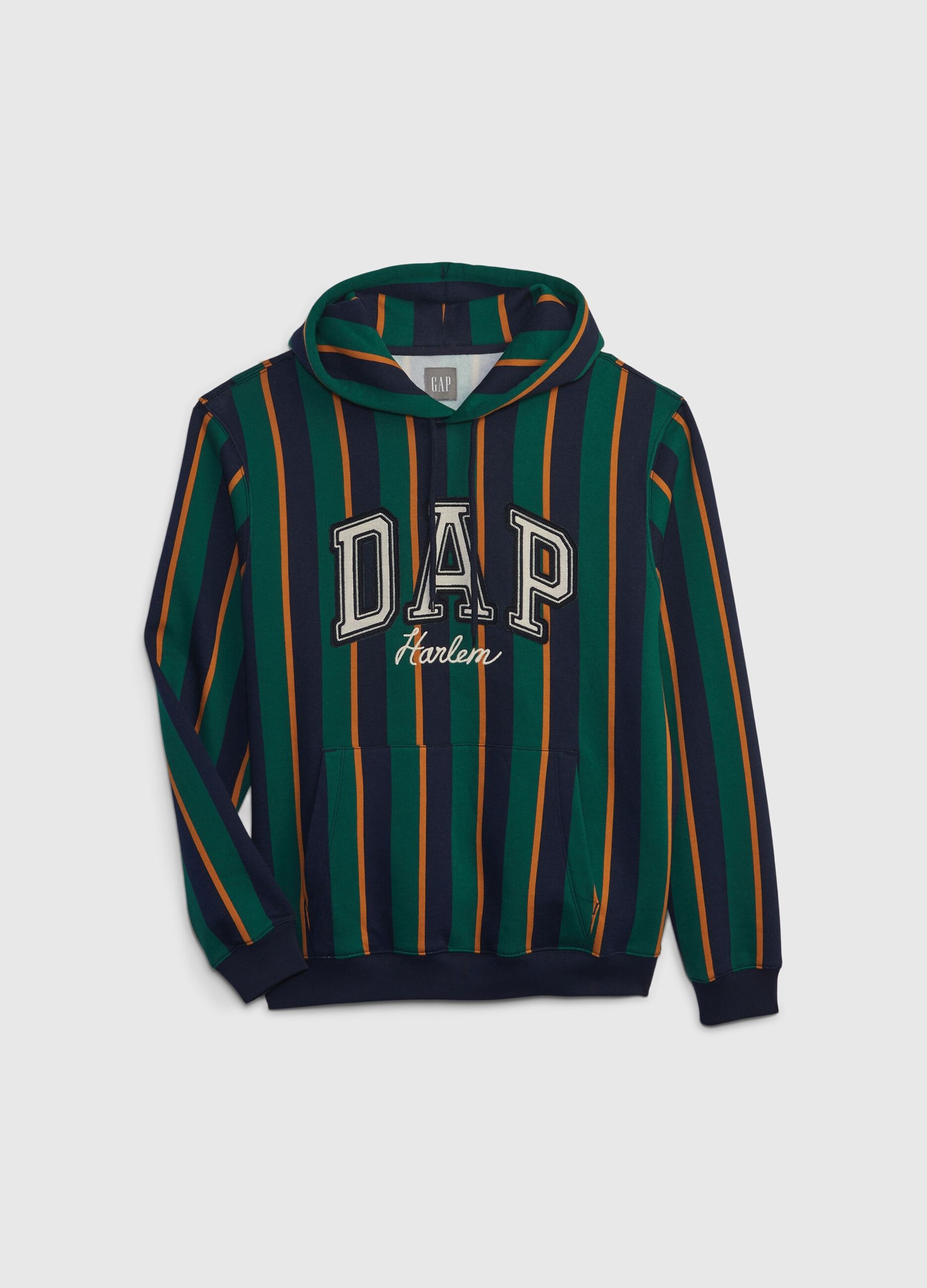 Striped sweatshirt with Dapper Dan of Harlem embroidery_3