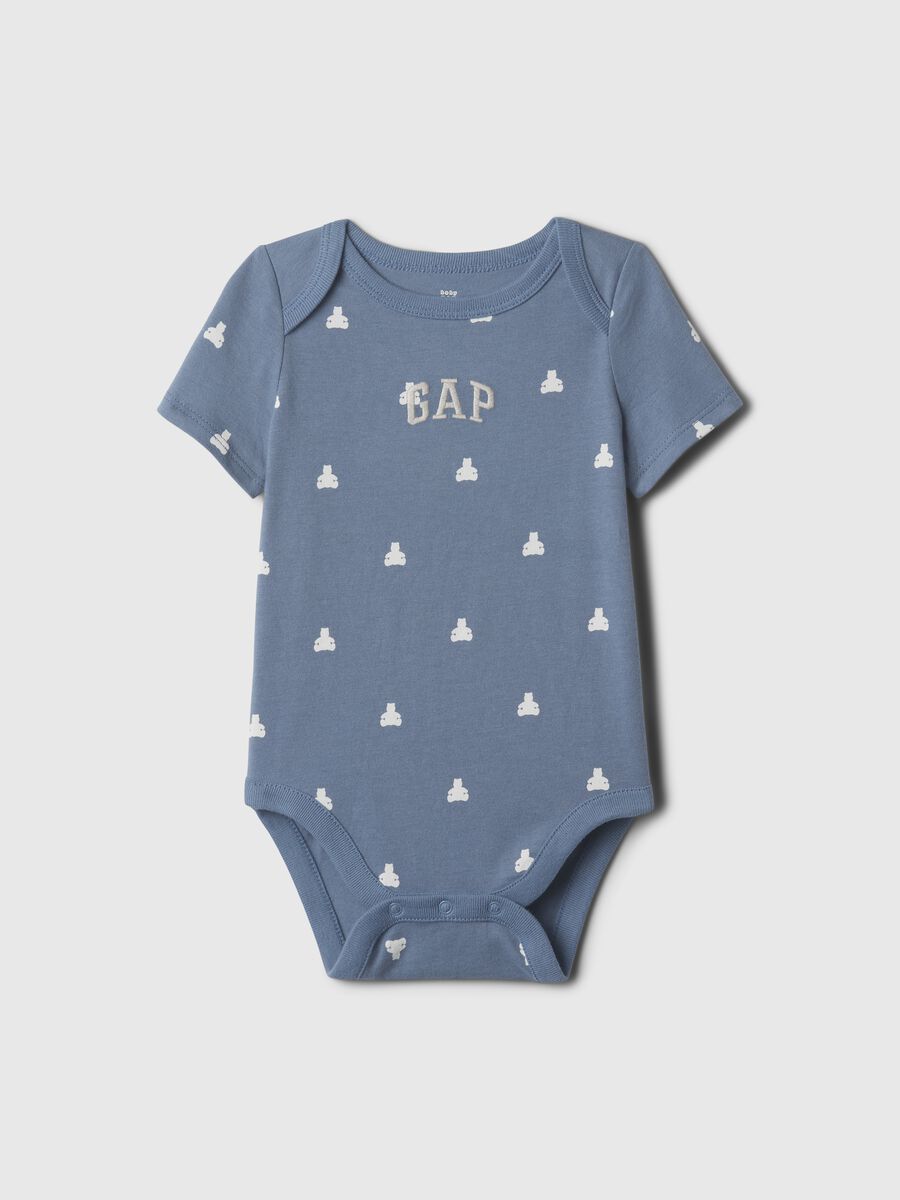 Body con ricamo logo e orso Brennan Neonato_0