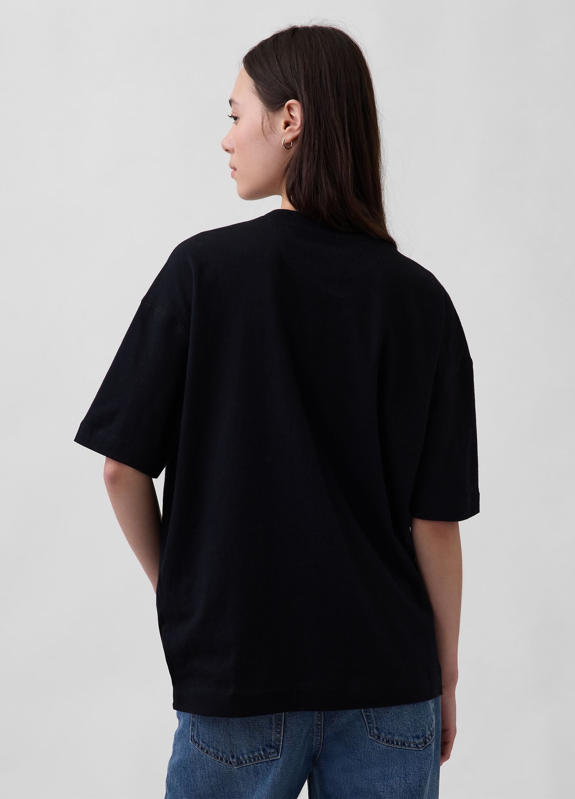 T-shirt in puro cotone a maniche corte con logo GAP
