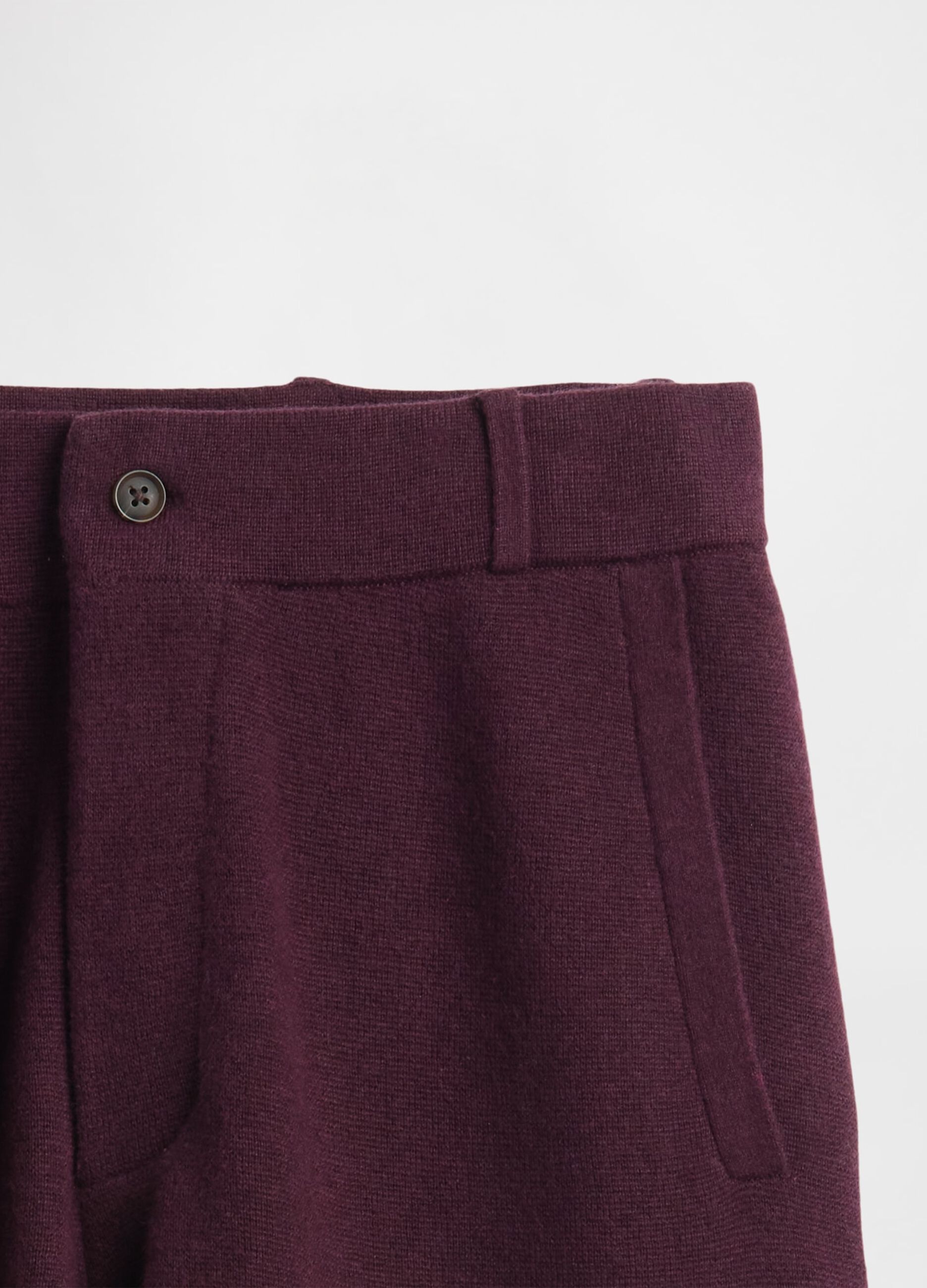 Women's Purple Cotton Blend Trousers_5