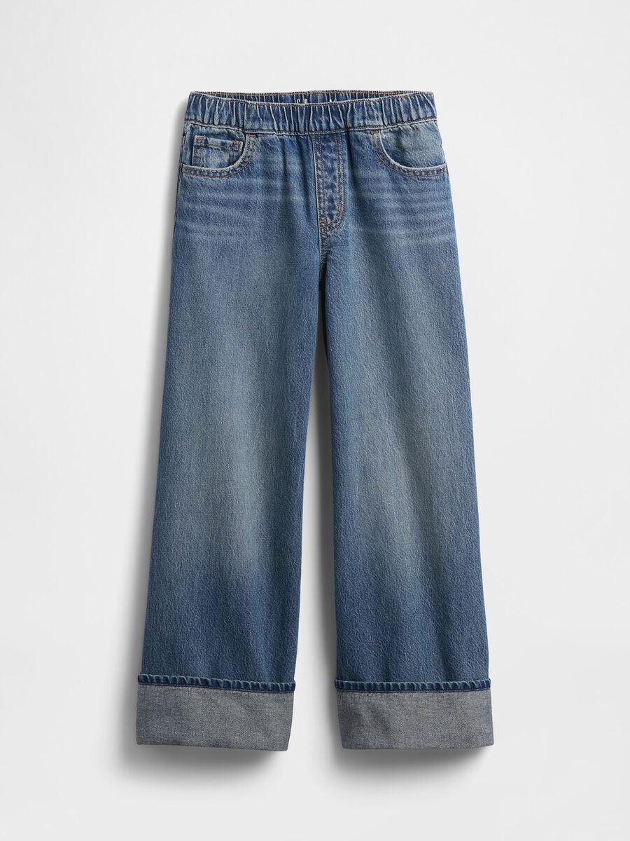 Jeans ampi in denim per bambina Bambina_3